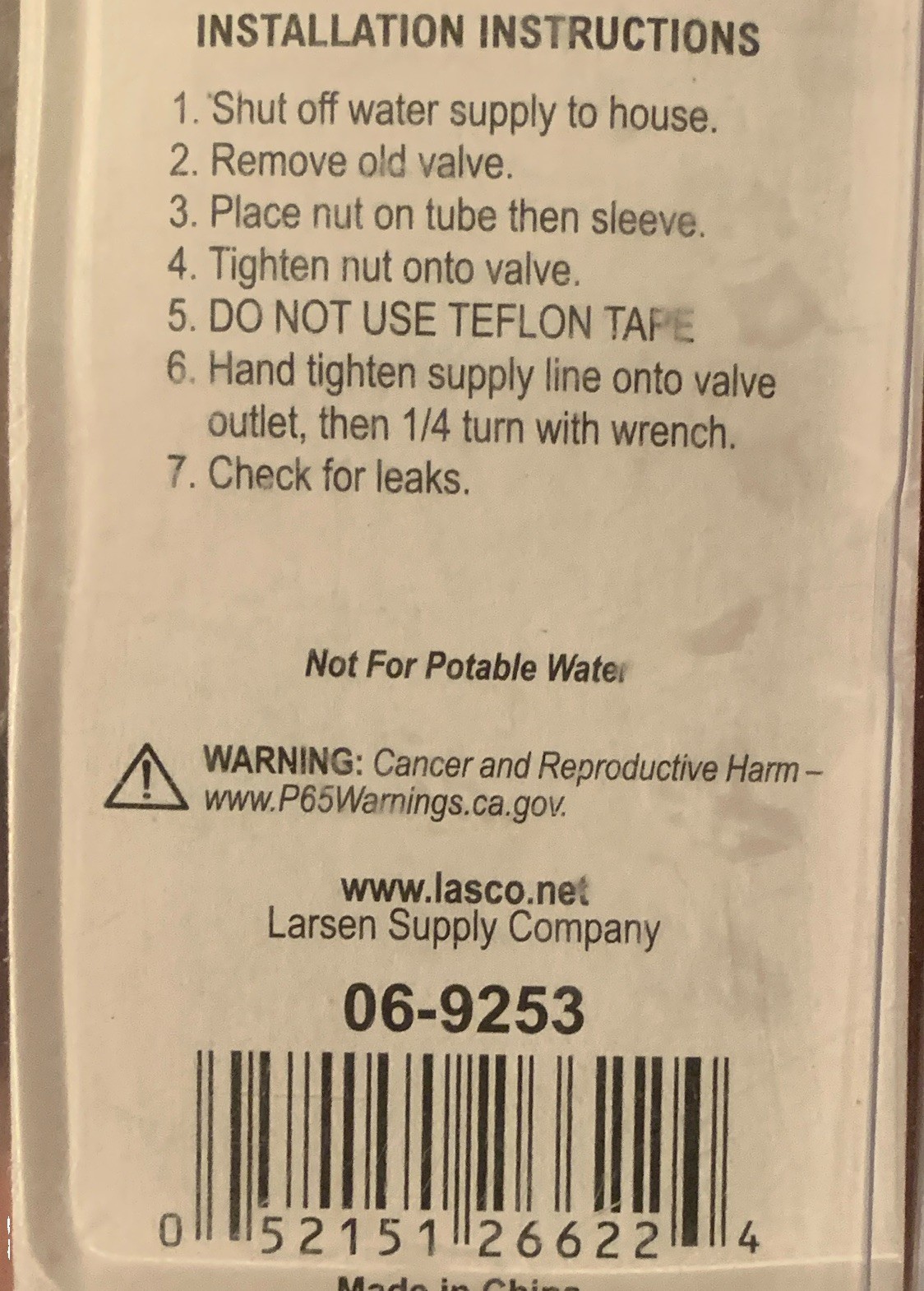 LASCO Washing Machine Water Supply Ball Valve 90° Elbow, 2 Pack 06-9253