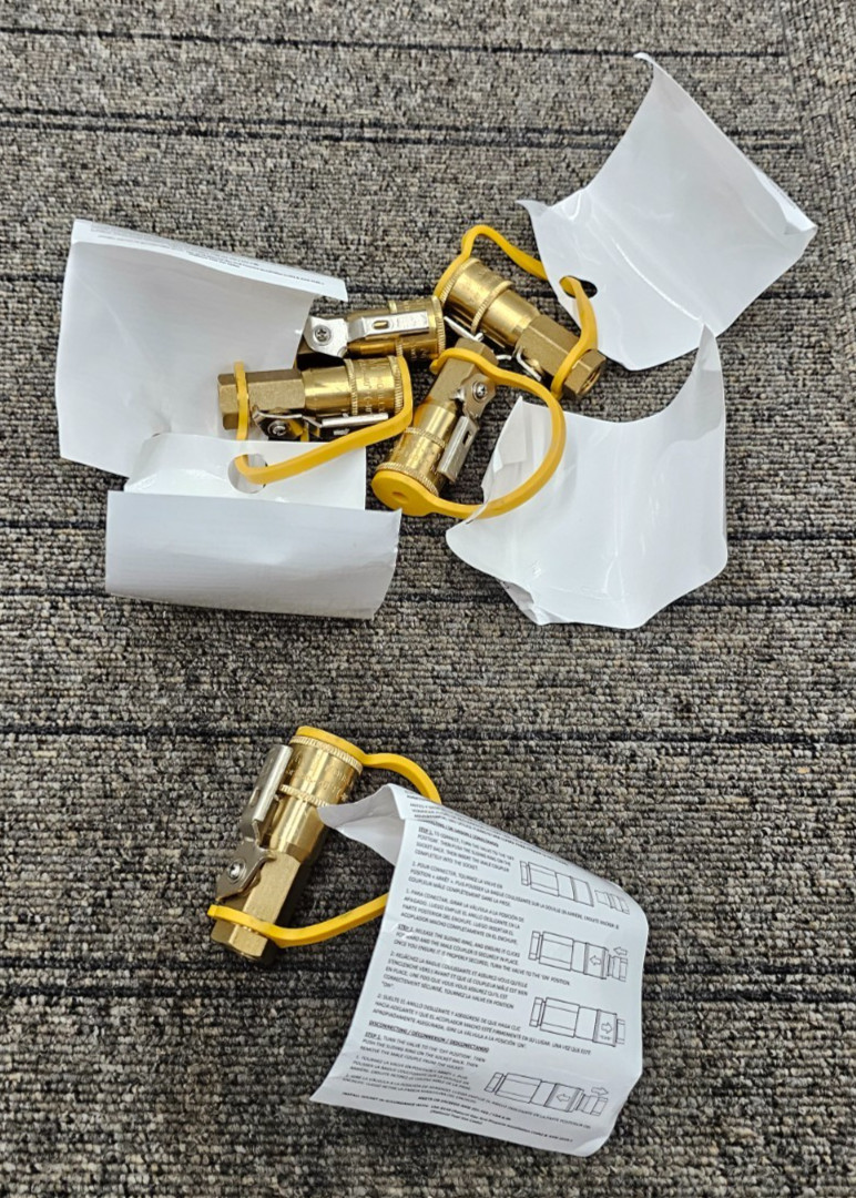 (QTY 10) South Bend XQ14 Propane Line Quick Coupler Disconnect Valve 1/2 PSI