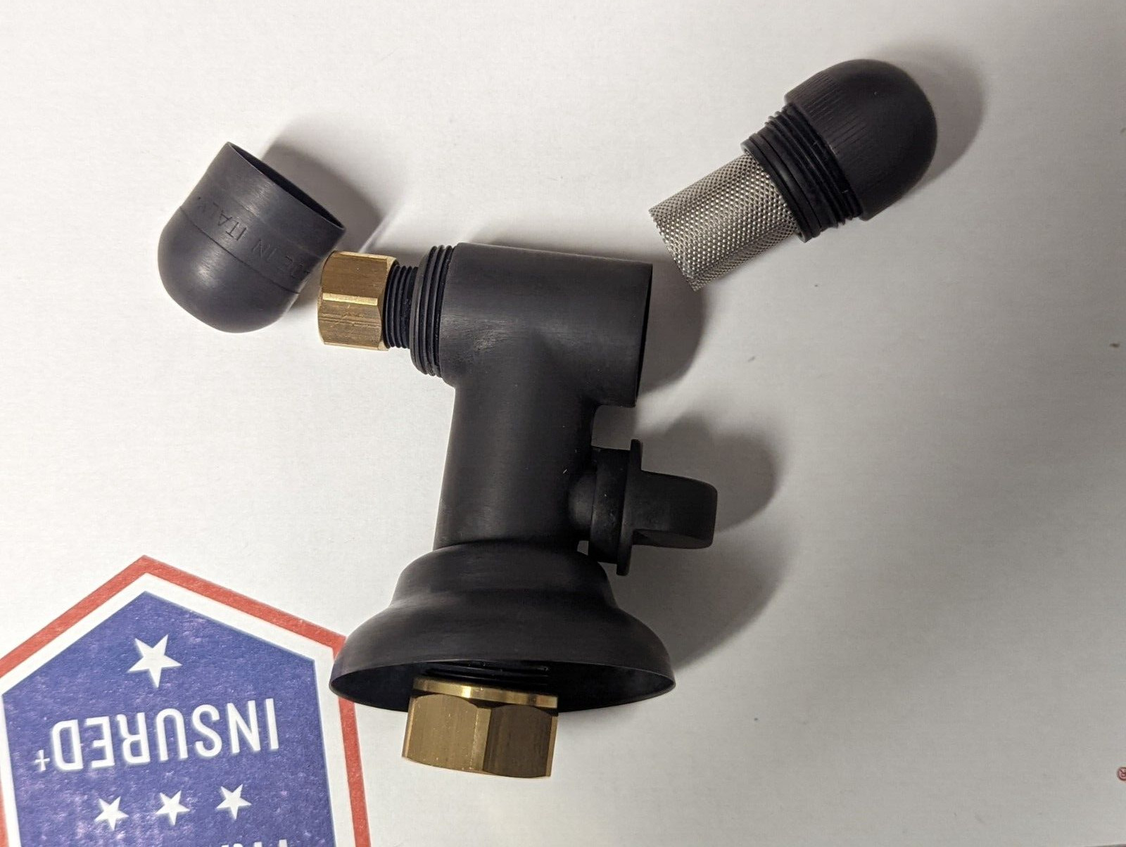 GEBERIT Decorative Filtering Angle Stop Valve — OIL RUBBED BRONZE