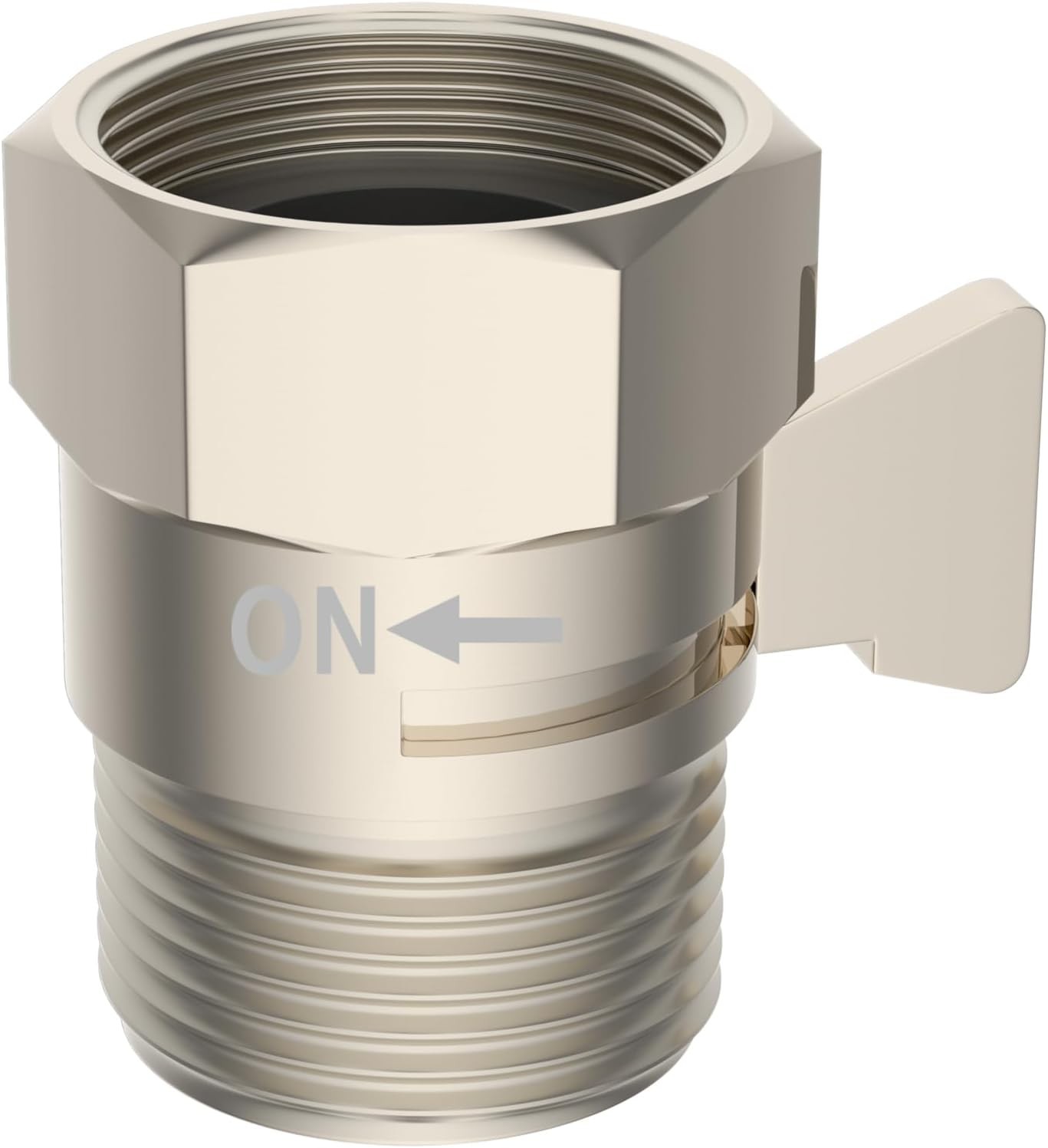 Hibbent All Metal 1 Pack Shower Head Flow Control Valve, G1/2 Brass Shut-off …