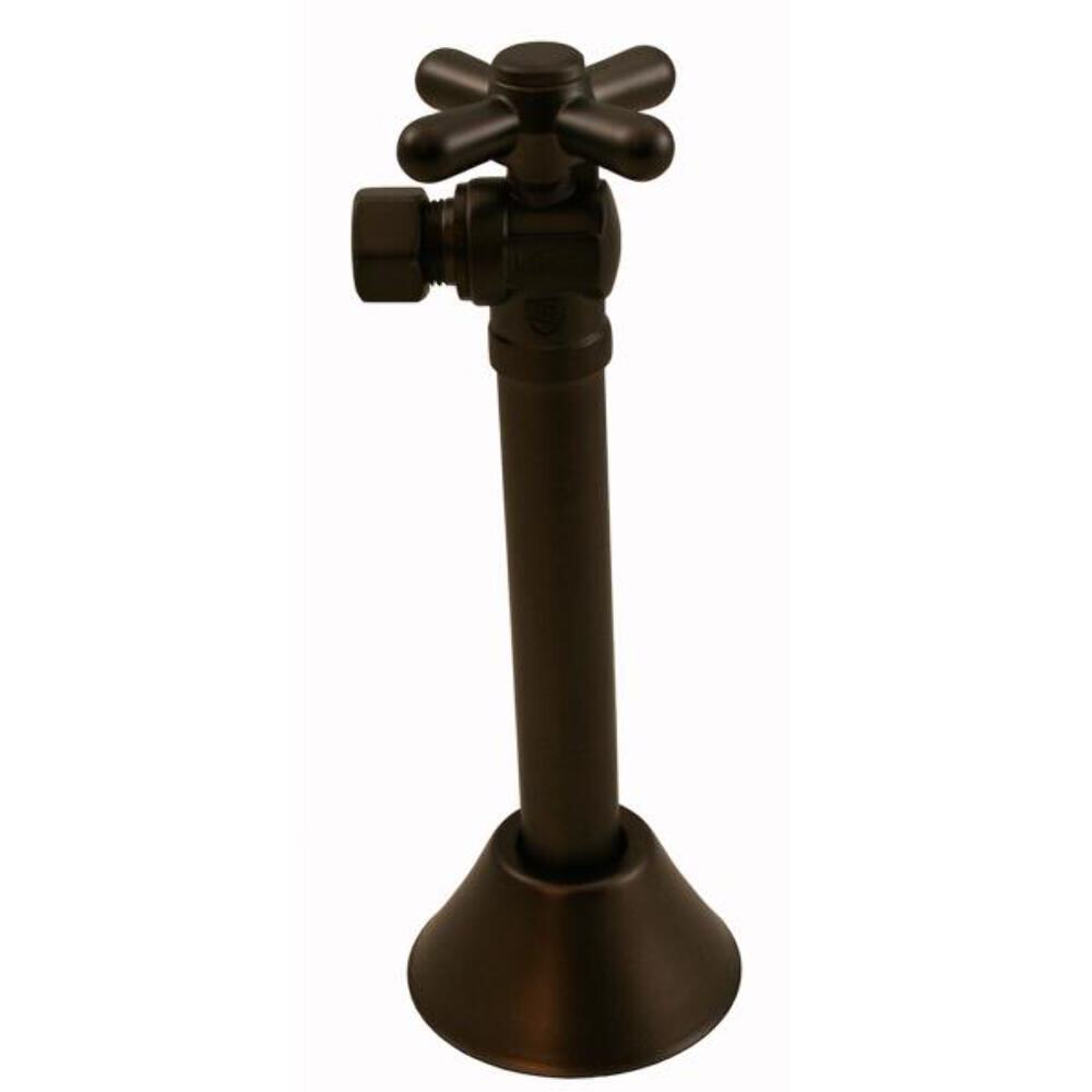 JONES STEPHENS Quarter-Turn Angle Supply Stop Valve 3/8″x1/2″ Oil Rubbed Bronze