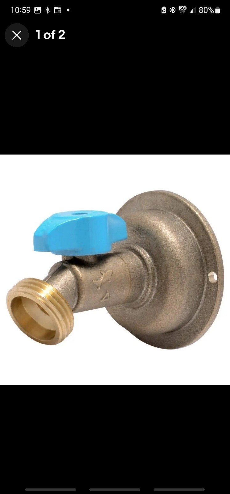 SharkBite 24630LF Quarter Turn No-Kink Hose Bibb 1/2 x 3/4 MHT Dia. in.