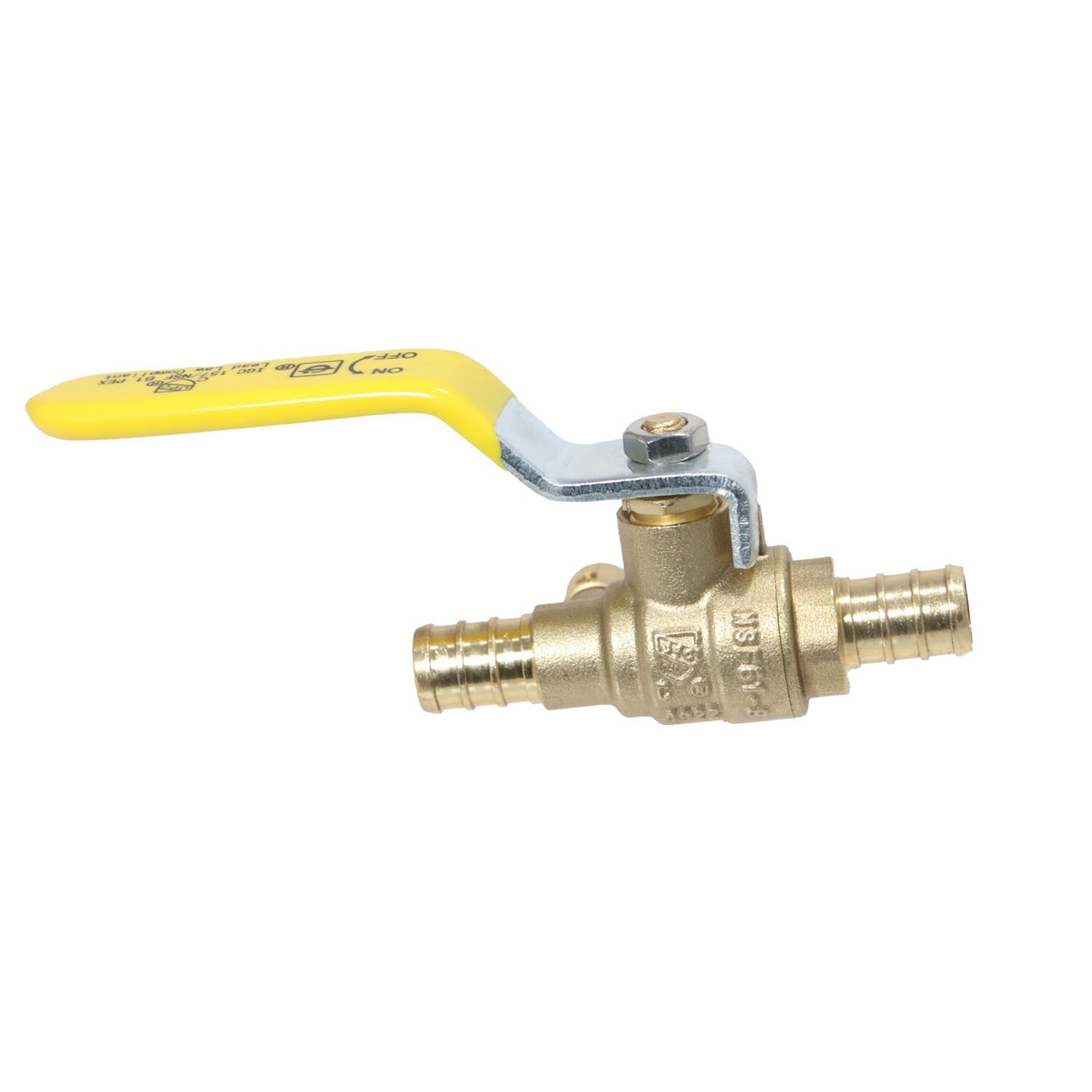 1 Pc. XFITTING 1/2″ Pex Ball Valve with Drain, Pex B, Lead Free Brass, 24-3-6=1