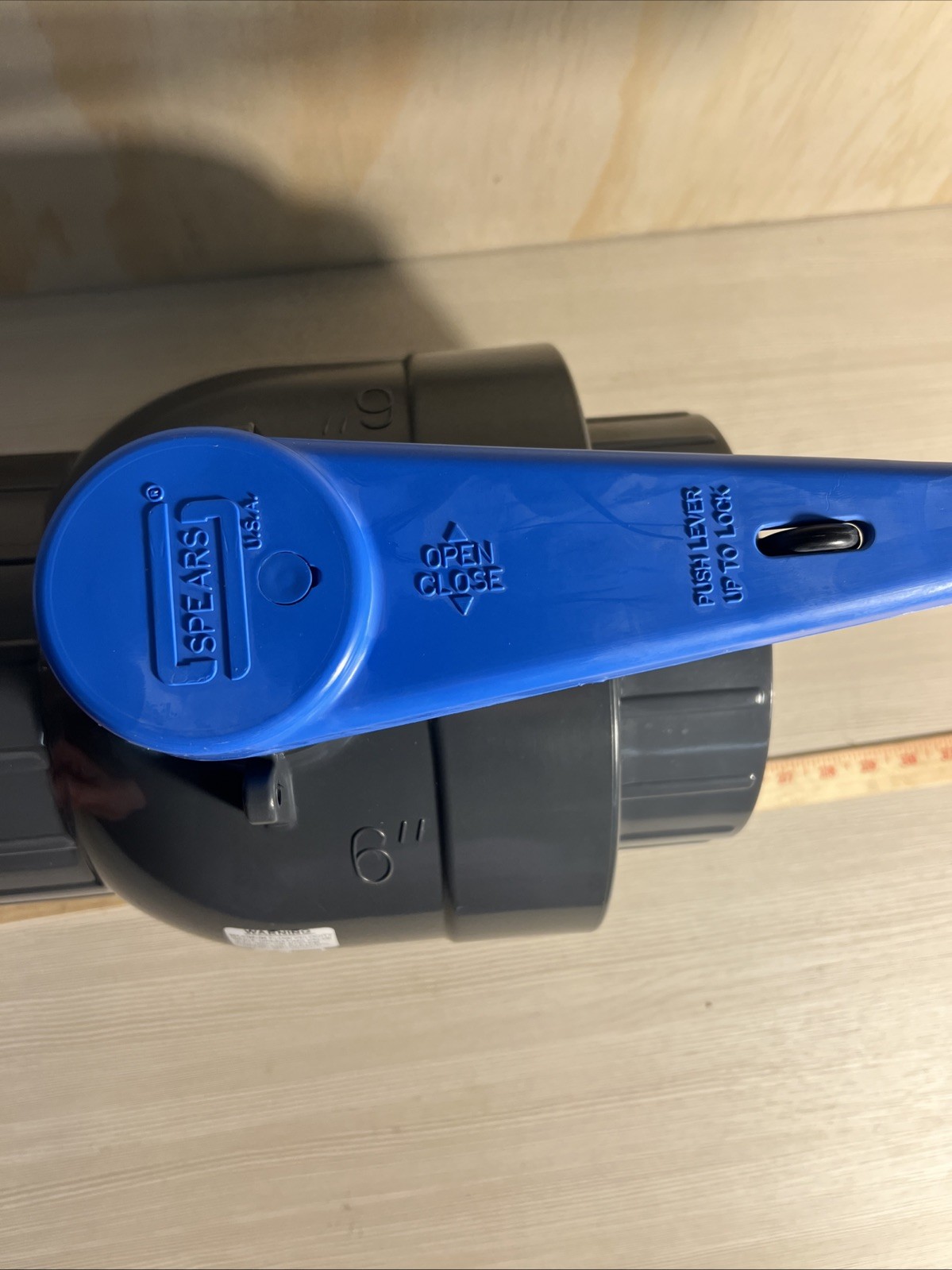 Spears 1823-060 6″ TU 2000 Industrial PVC Ball Valve Flanged EPDM O-Ring.