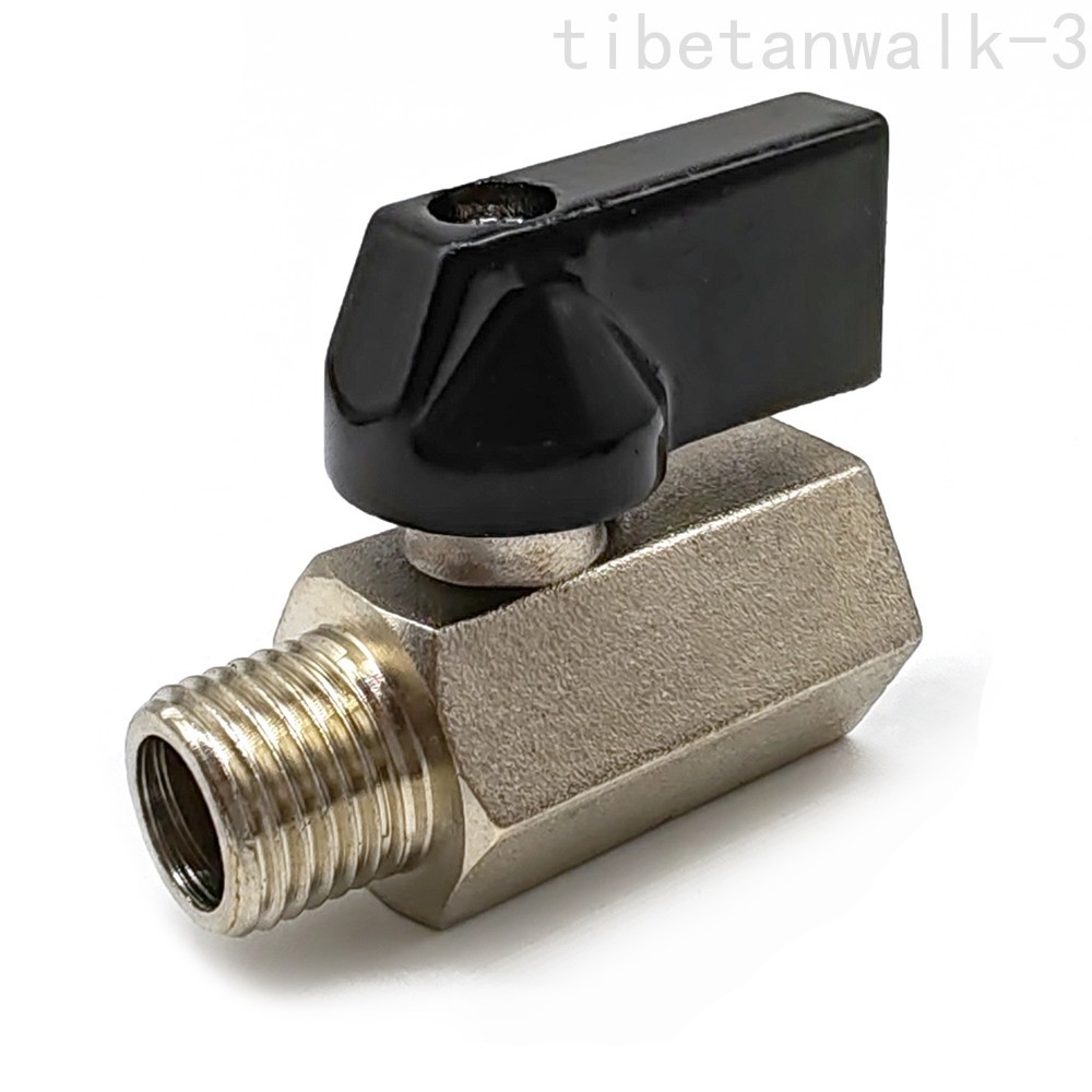 Mini Handle Ball Valve with 1/4 Male To Female Air Compressor Shut on/Off Valve