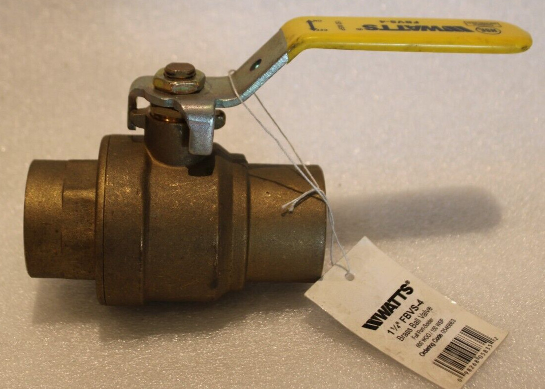 Watts 114 FVBS-4 – 1-1/4″ C x C (sweat) Full-Port Ball Valve