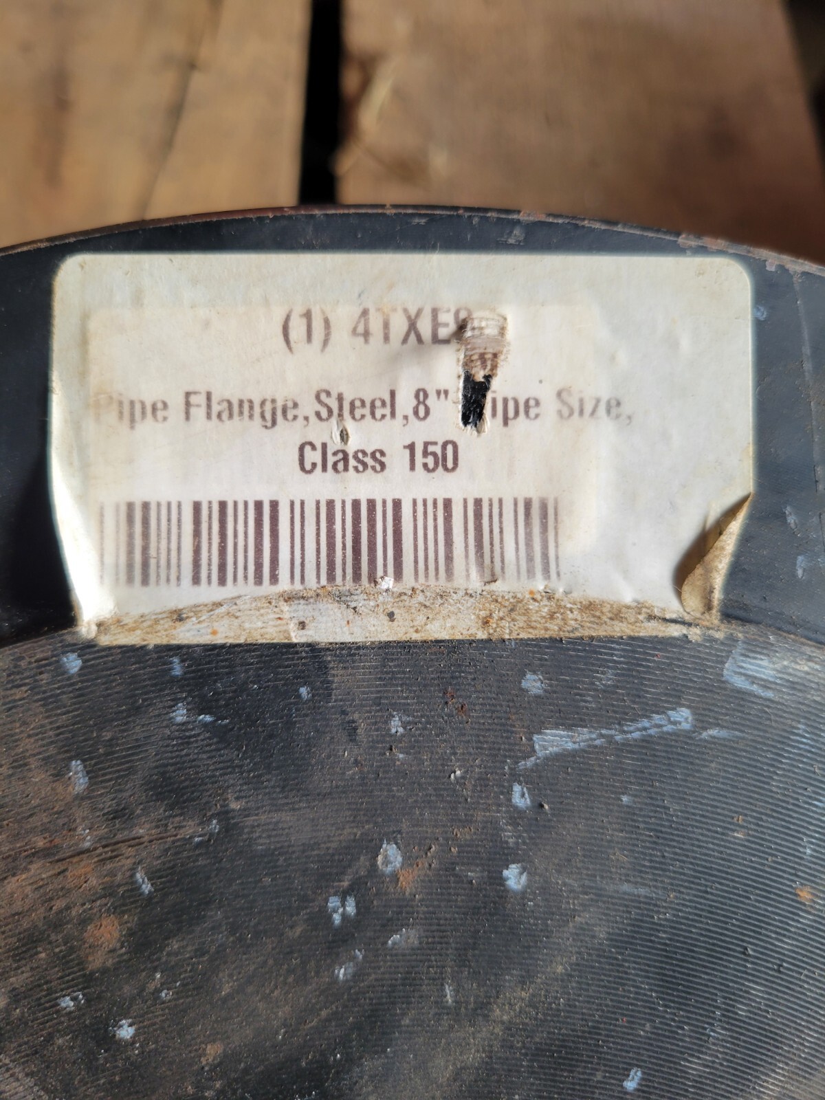 8″ Black Steel Pipe Flange. 4txe9