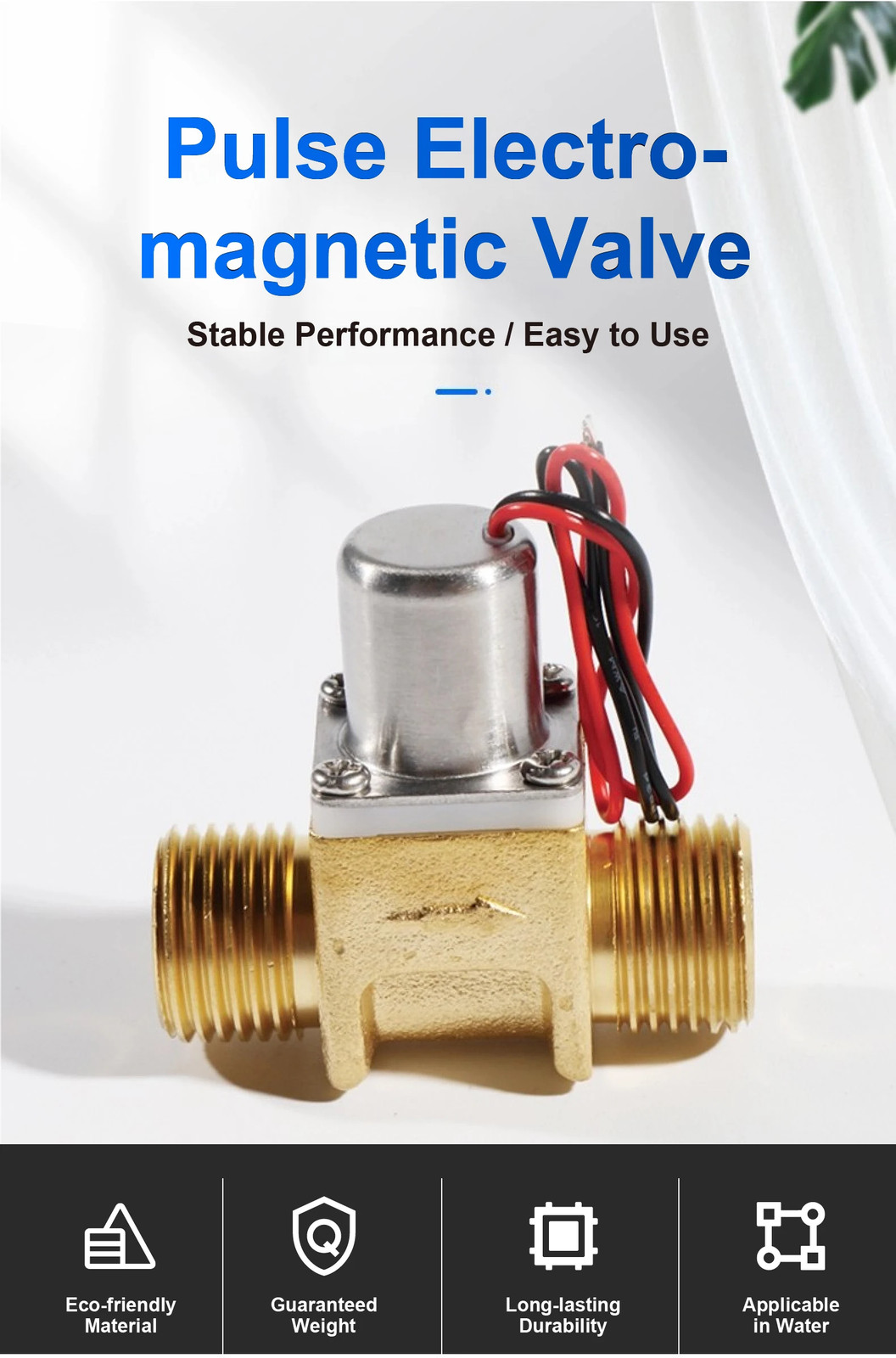 Automatic Urinal Flush Valve DC4.5V G1/2 Latching Solenoid Sensor Controller