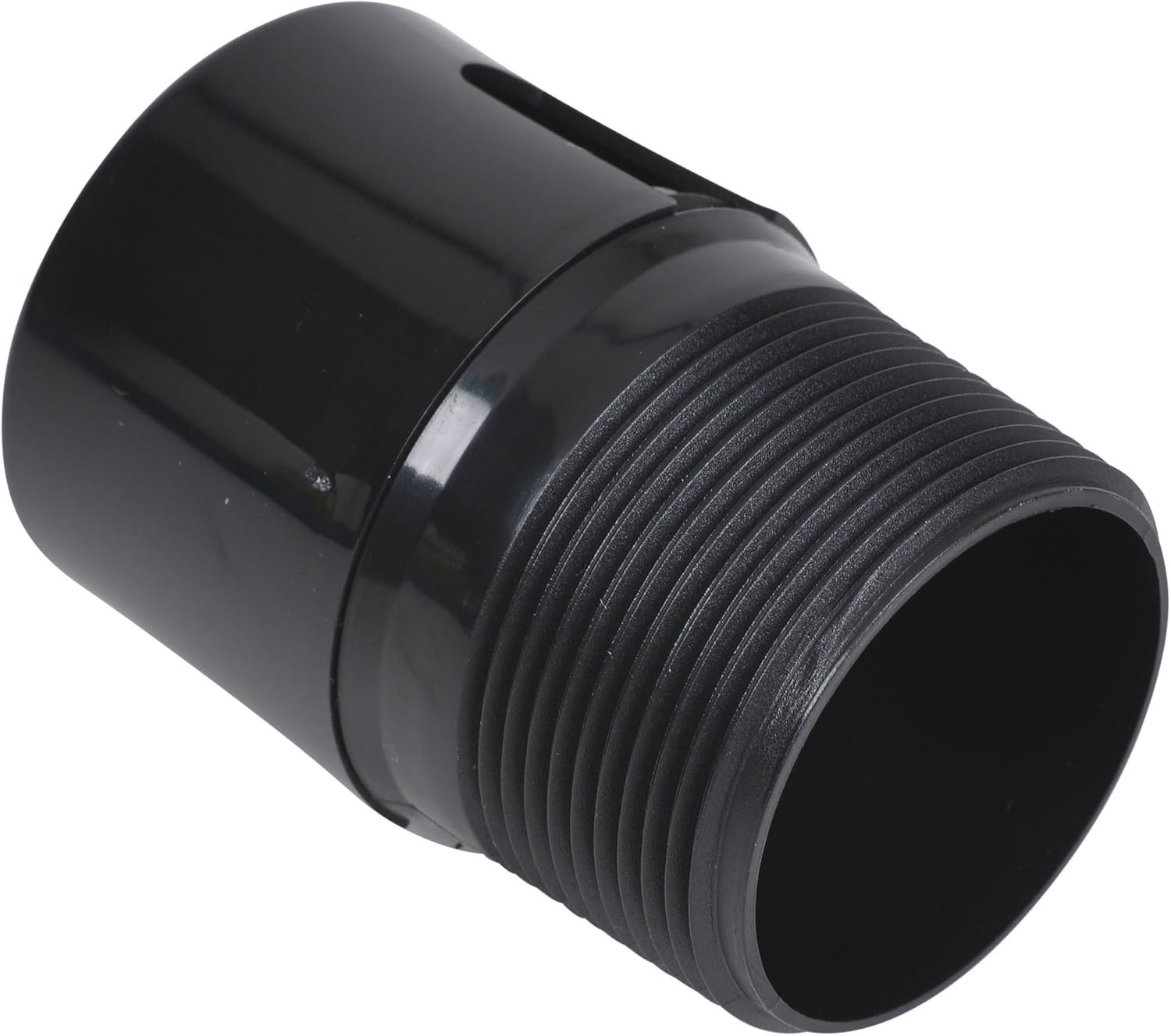 Black 1.5 Inch NPT ABS In-Line Vent – Reliable Sewer Gas Prevention for Homes
