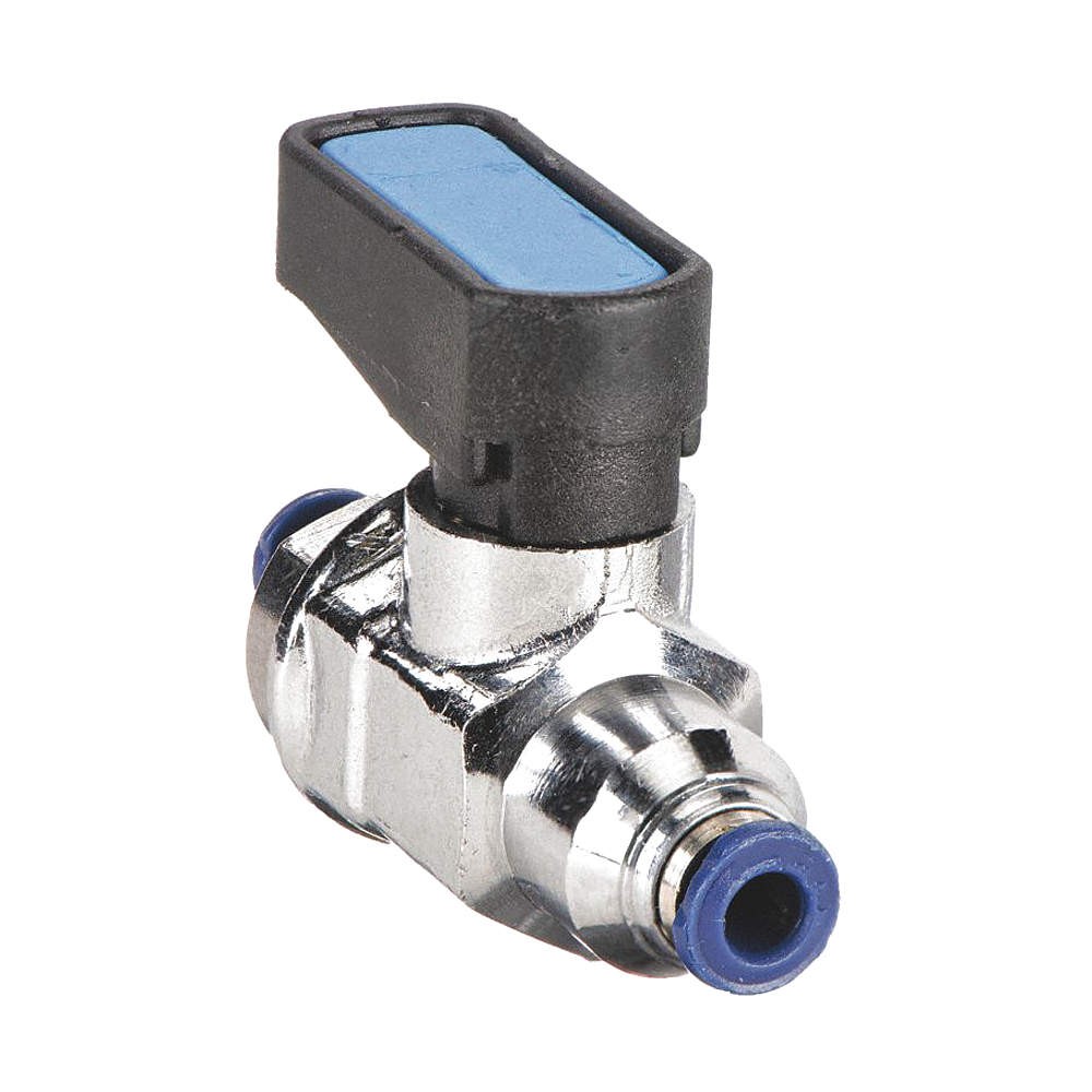 AIGNEP USA 86320-04-04 Manual 2-Way Ball Valve,Push,Brass 1ZPK2