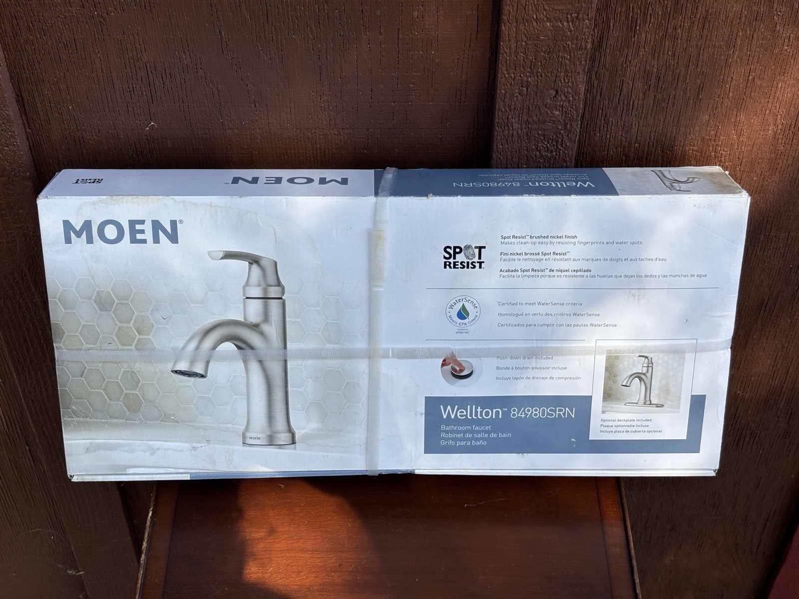 Moen Wellton 84980SRN Bath Faucet Brushed Nickel Finish Single Handle
