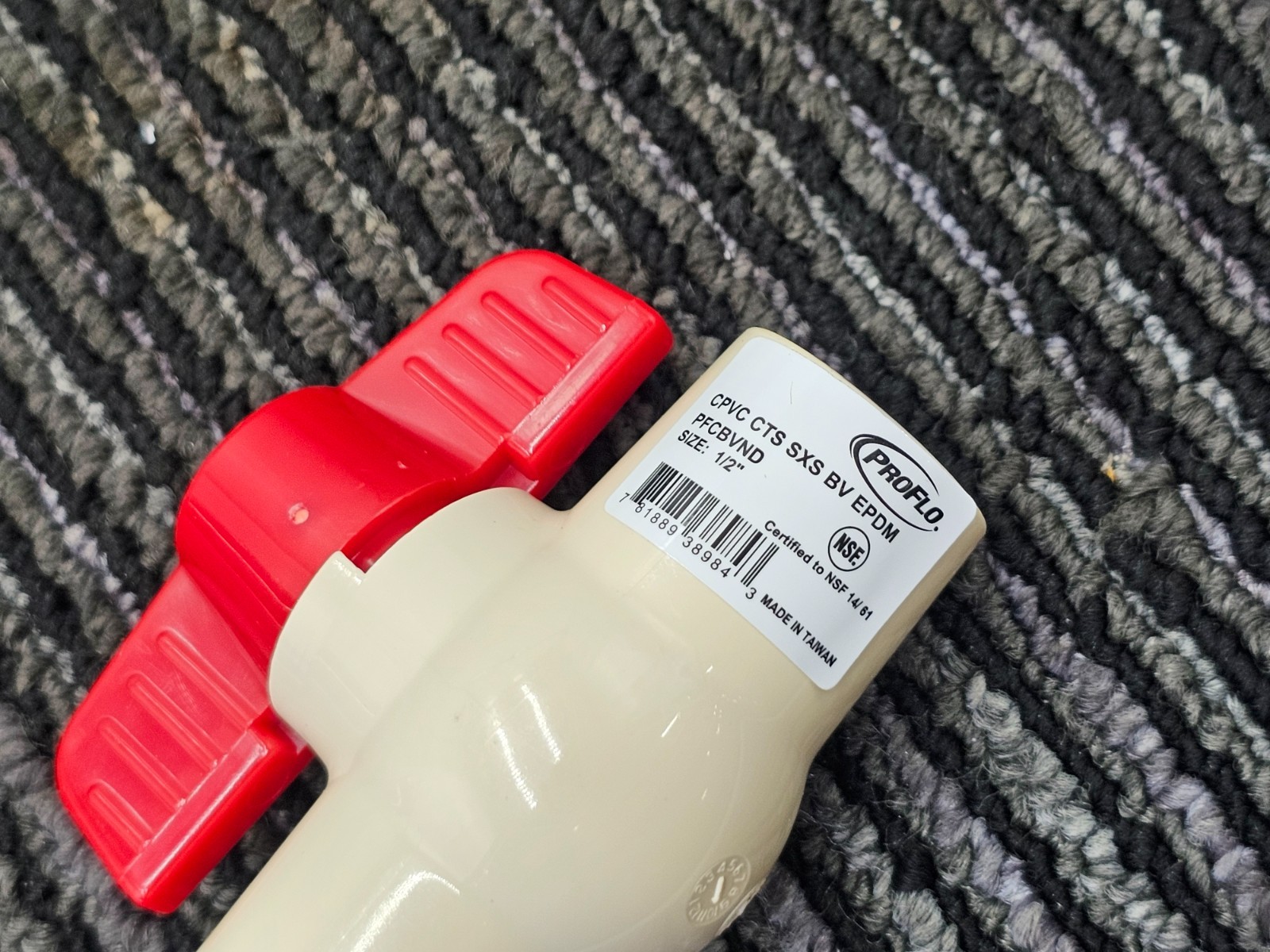 (QTY 10) PFCBVN PFCBVND Series 1/2 in Plastic Full Port Solvent Weld Ball Valve