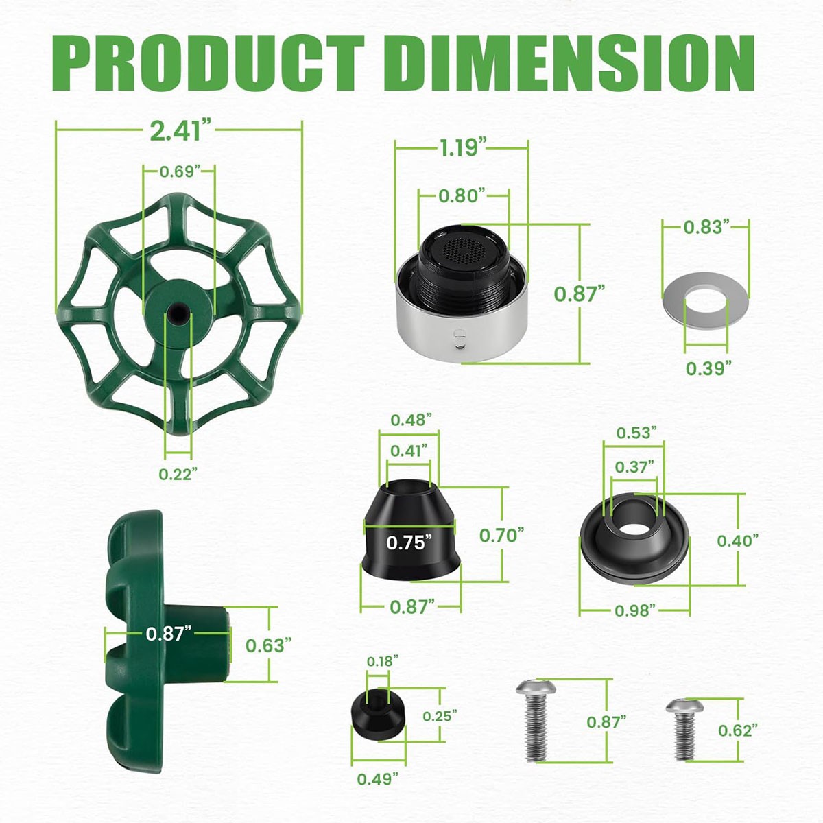 Replace for Prier C-144KT-807 Anti-Siphon Freezeless Faucet Repair Kit C-144