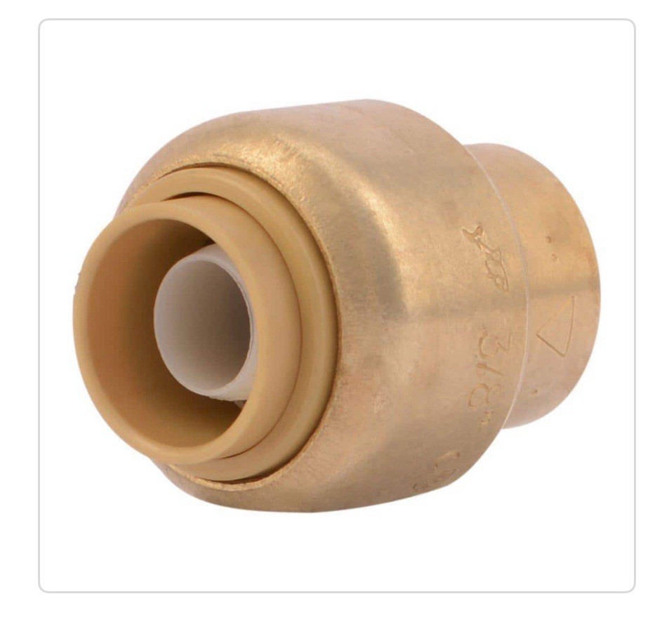 Sharkbite U512LFA, 3/8-in. I.D. Push-to-Connect End Stop Fitting
