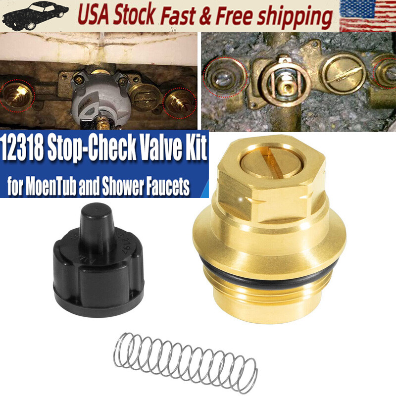 For Moen 12318 Stop-Check Valve Kit Legend Icon One-Handle Tub and Shower Faucet
