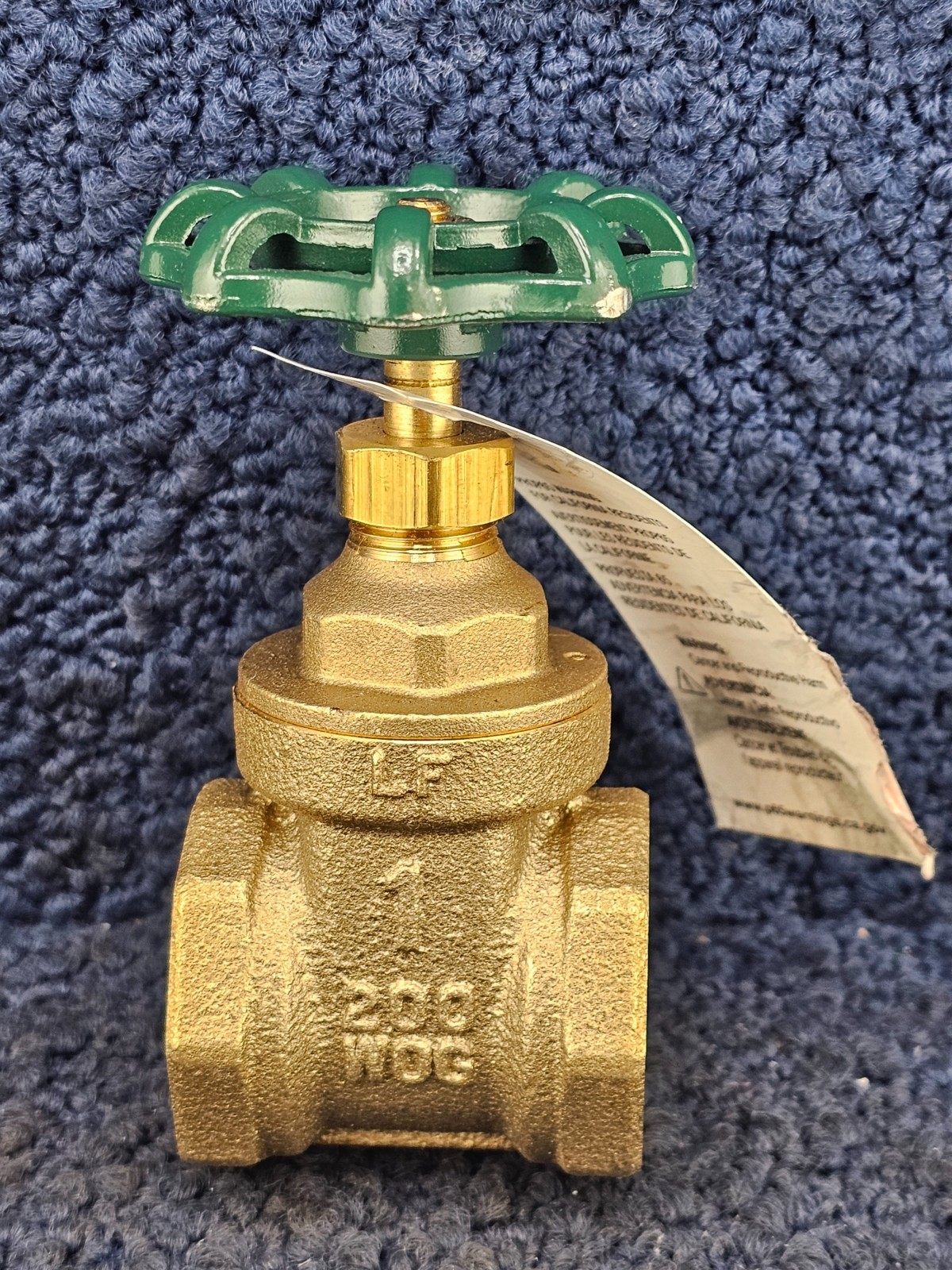 PROFLO PFXT300G: 1″ Non Rising Brass Stem Gate Valve, Low-Lead 200 WOG