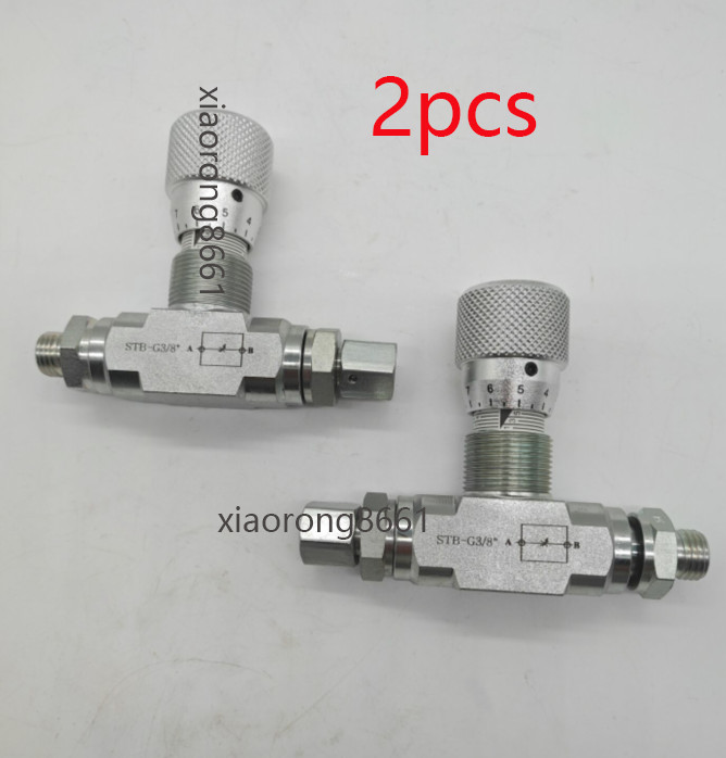 2X Flow Control bidirectional hydraulic restrictor valve STB-G3/8 +L08 connector