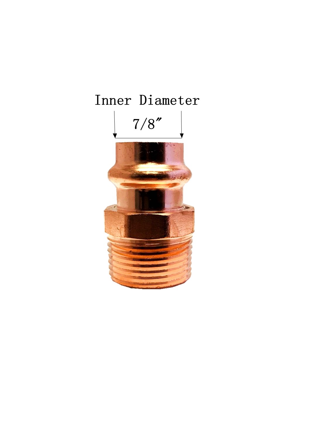 Libra Supply Lead Free 3/4” x 1” inch Press x MIP Press Copper Male Adapter