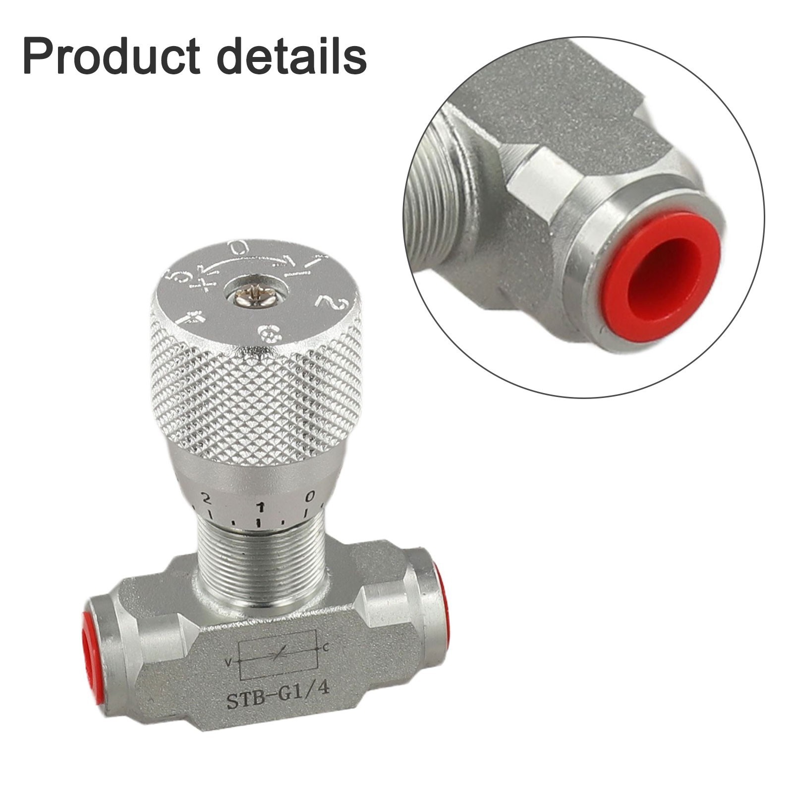 Two Way Hydraulic Flow Control Valve with Calibrated Knob for Flow Adjustment