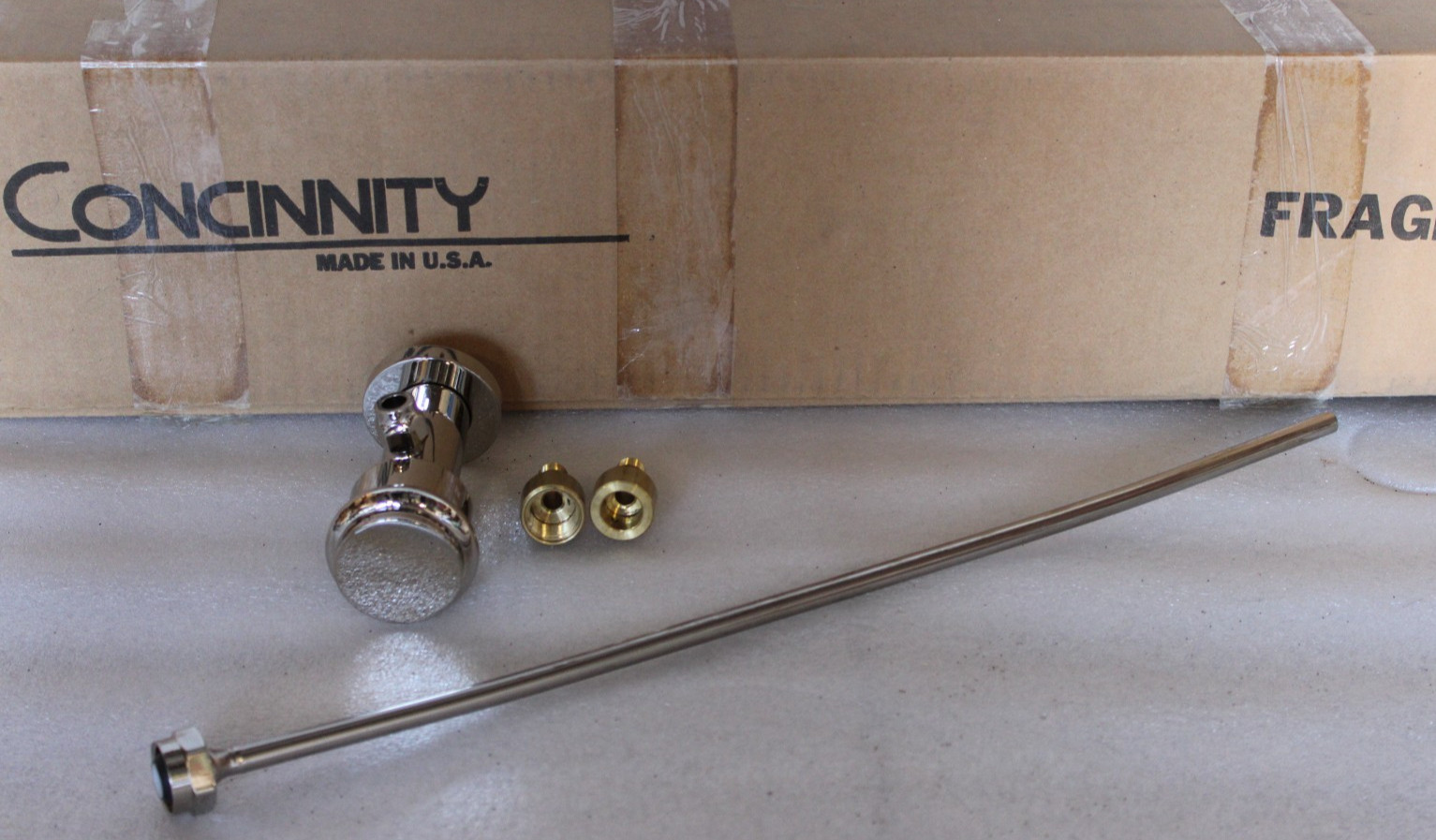 Concinnity ST-5R-WC-PNI – DECO Toilet Angle Stop w/Metal Handle Polished Nickel