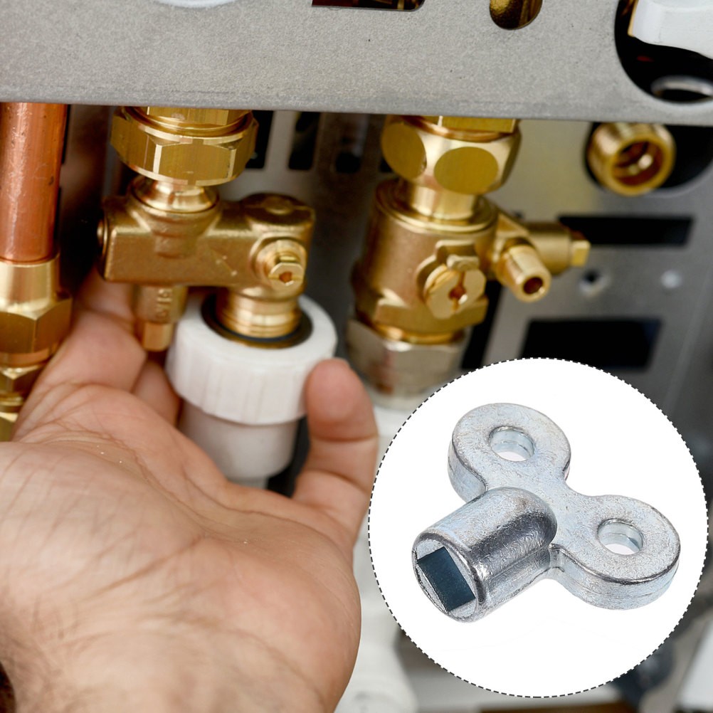 10Pcs Zinc Alloy Radiator Bleed Keys Durable Plumbing Wrench for Home Use Silver