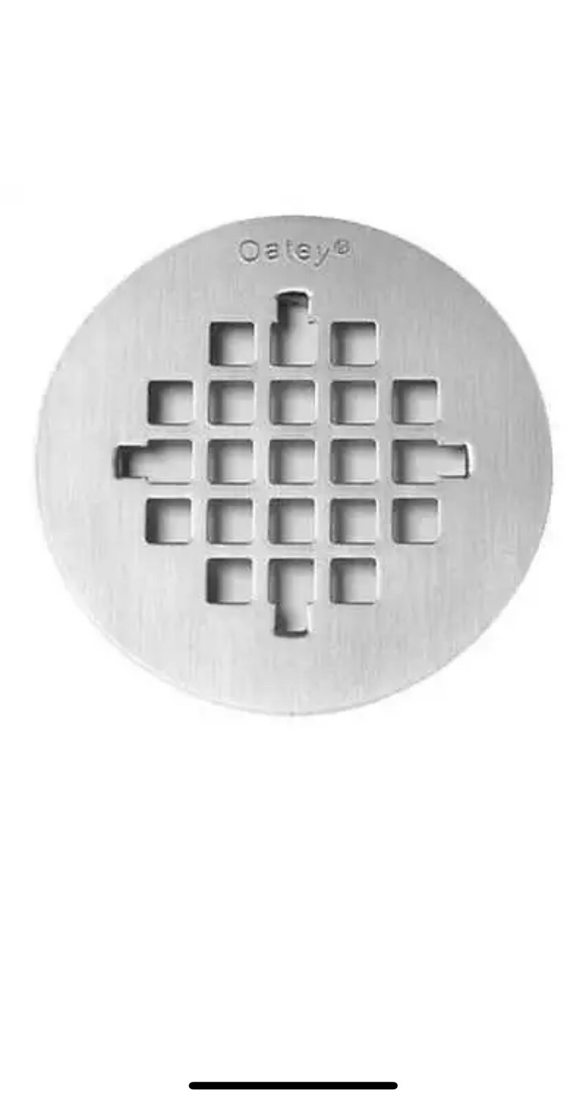 OATEY 42138 Shower Strainer,Snap In,SS,4-1/4in 1 Box (12 units Strainers . )