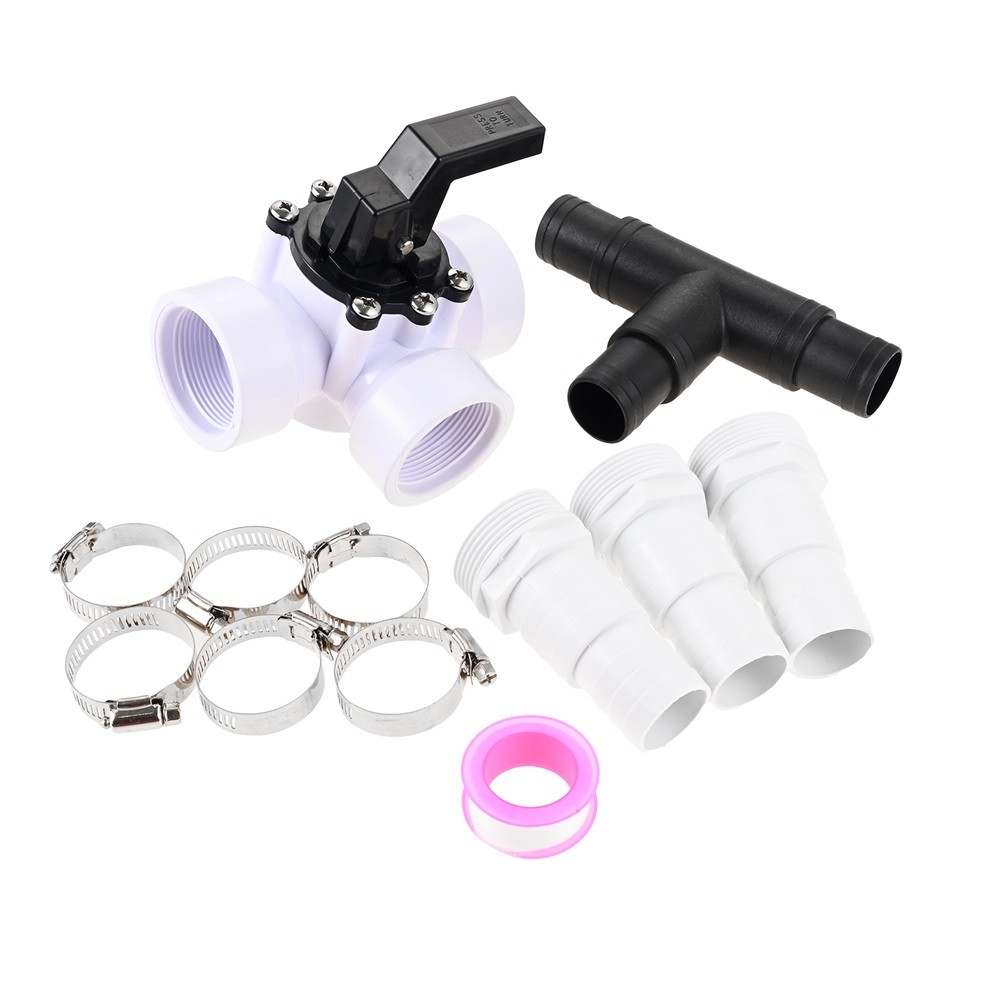 Bypass Pool Kit ABS Adapter for Sand Filter Systems Pool Heating Heat Pumps