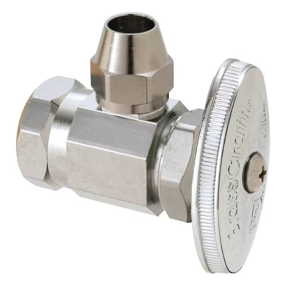 1/2 In. FIP Inlet X 3/8 In. O.D. Flare Outlet Multi-Turn Angle Stop
