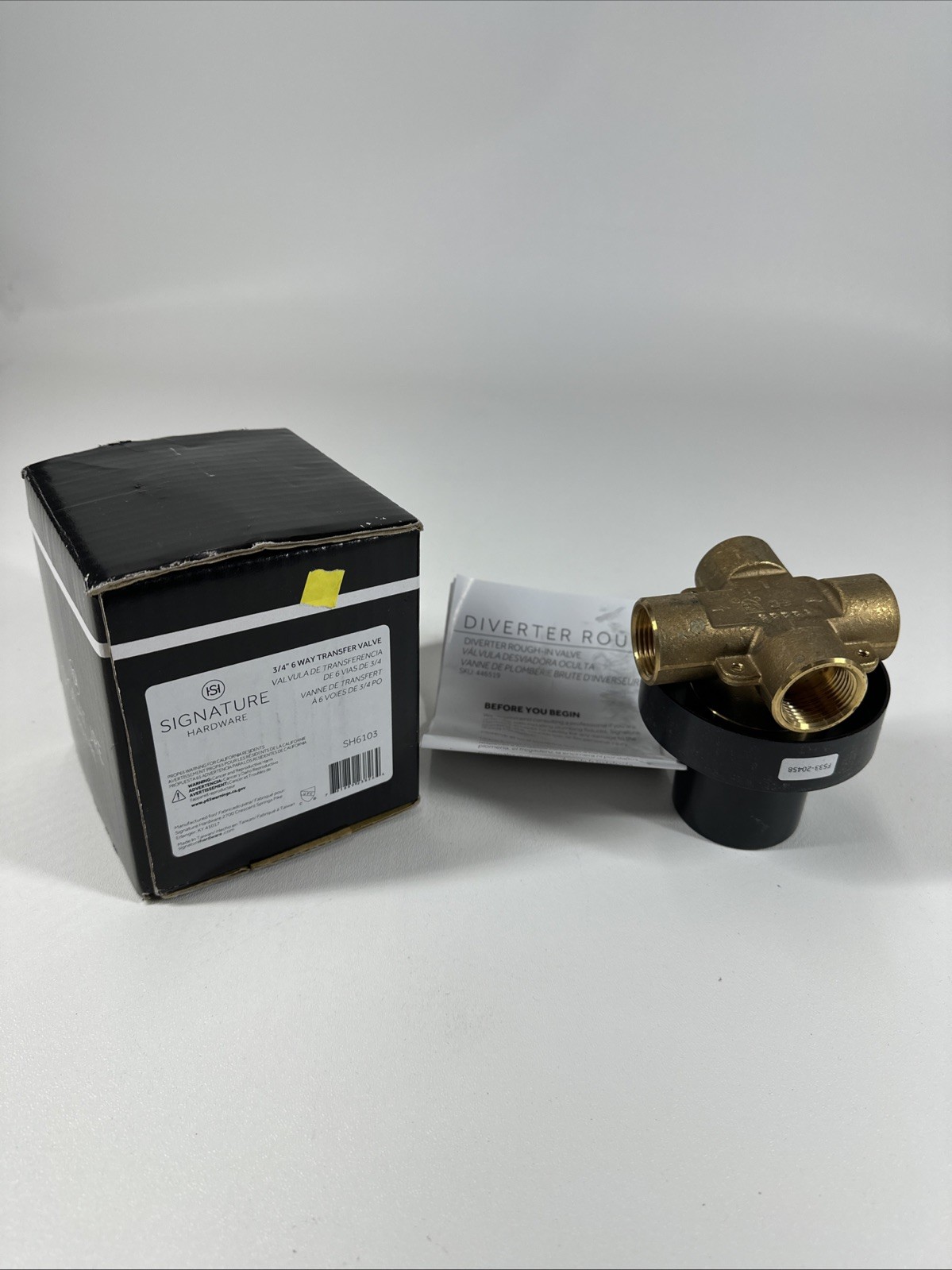 Signature Hardware SH6103 3/4″ 6 Way Transfer Valve
