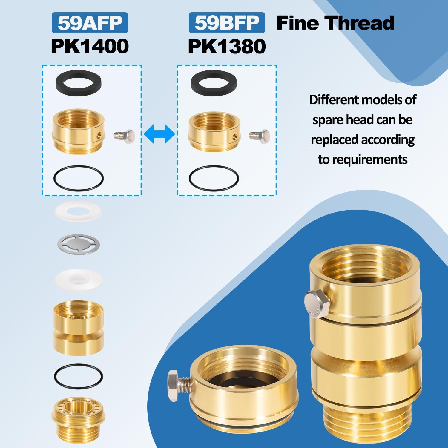 PK1400 Brass Self Draining Vacuum Breaker 3/4 in. Hose Thread PK1380 59ABP 59BFP