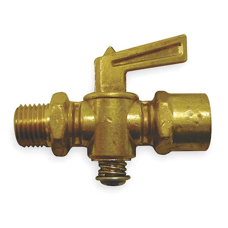 Weatherhead W20332 Truck Ground Plug Valve, 1/4 In, Brass