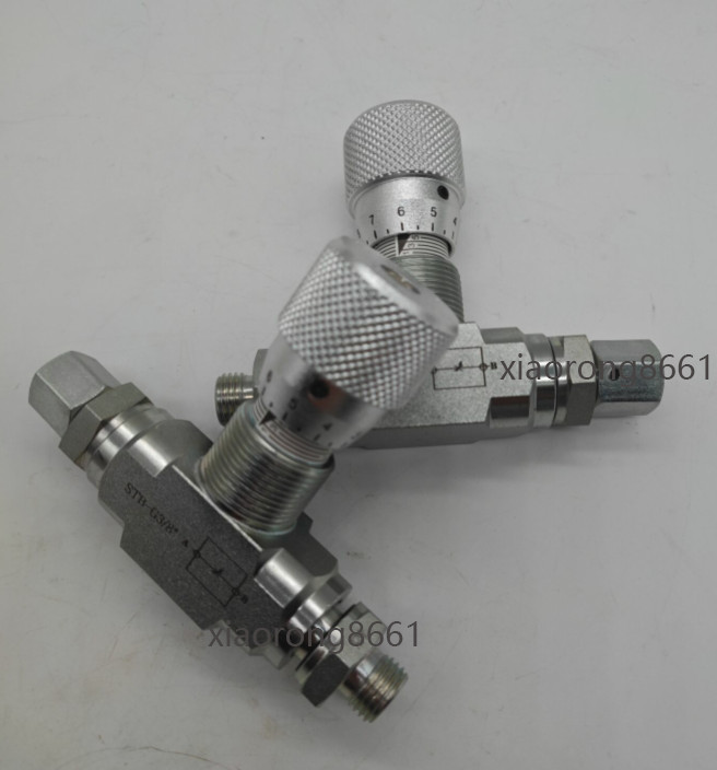 2X Flow Control bidirectional hydraulic restrictor valve STB-G3/8 +L08 connector