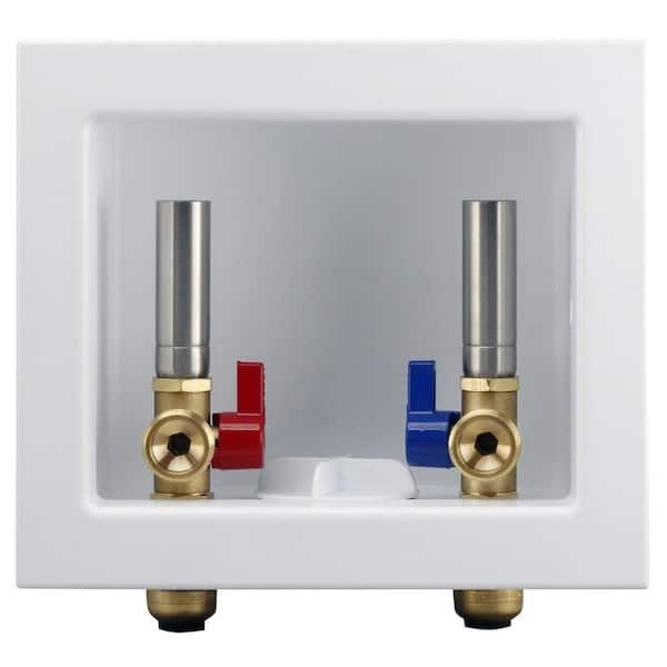 Tectite 1/2″ Push-to-Connect x 3/4″ Male Washing Machine Valves with Outlet Box