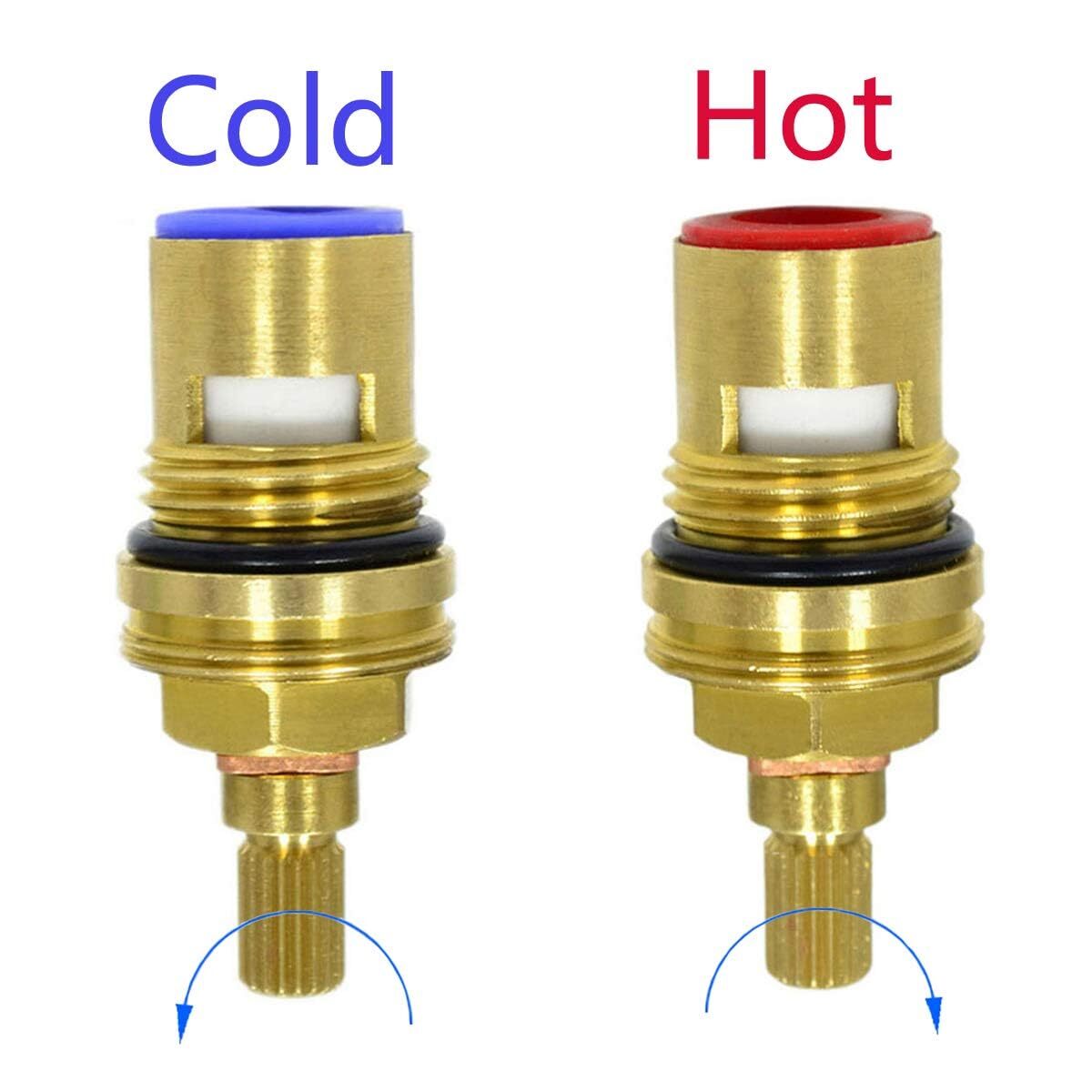Replacement Brass Ceramic Disc Stem Cartridge Faucet Valve 1/2″ X 53mm x 12mm