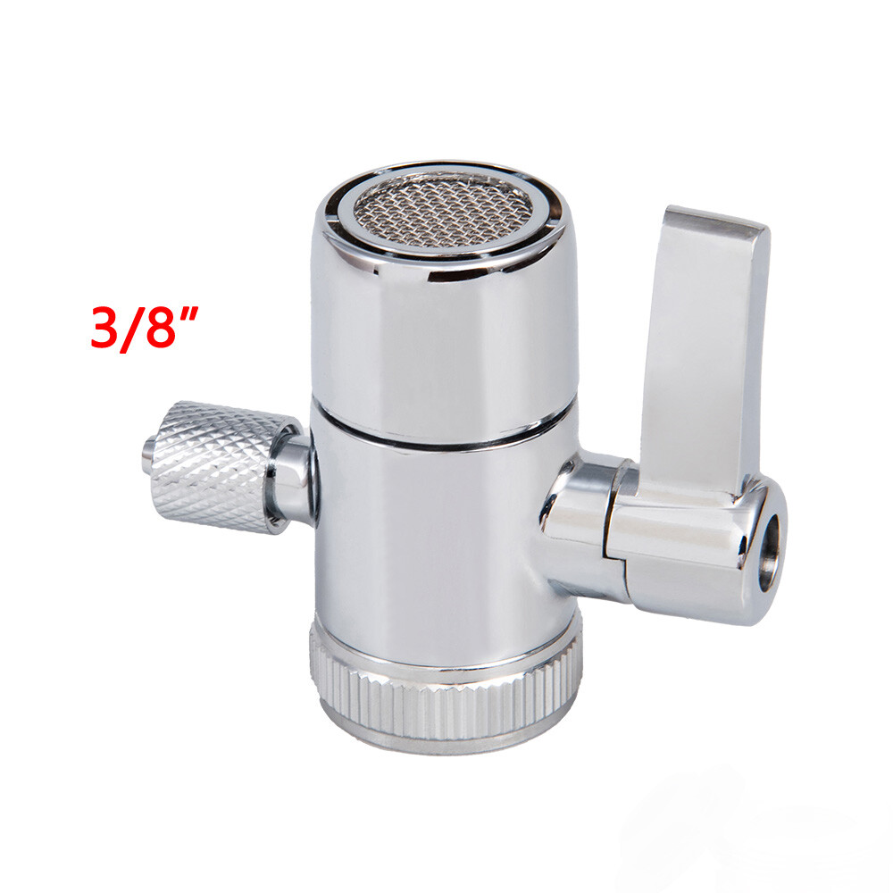 1/4“ 3/8” Adapter Diverter Valve for Kitchen Bathroom Sink Faucet Water Filter