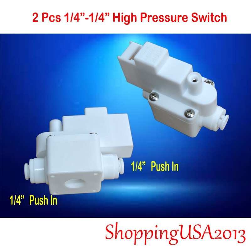 2 1/4″-1/4″ High Pressure Switch Quick Connect RO Water Filter System Push In