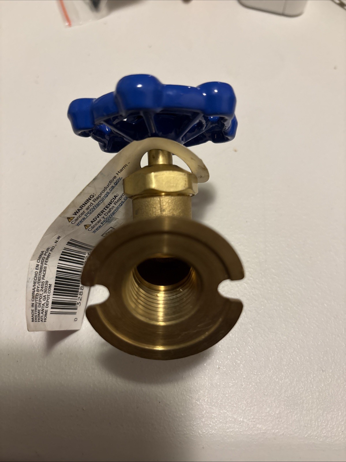 1/2 in.x 3/4 in FIP x MHT Brass Flanged Threaded Sillcock Valve