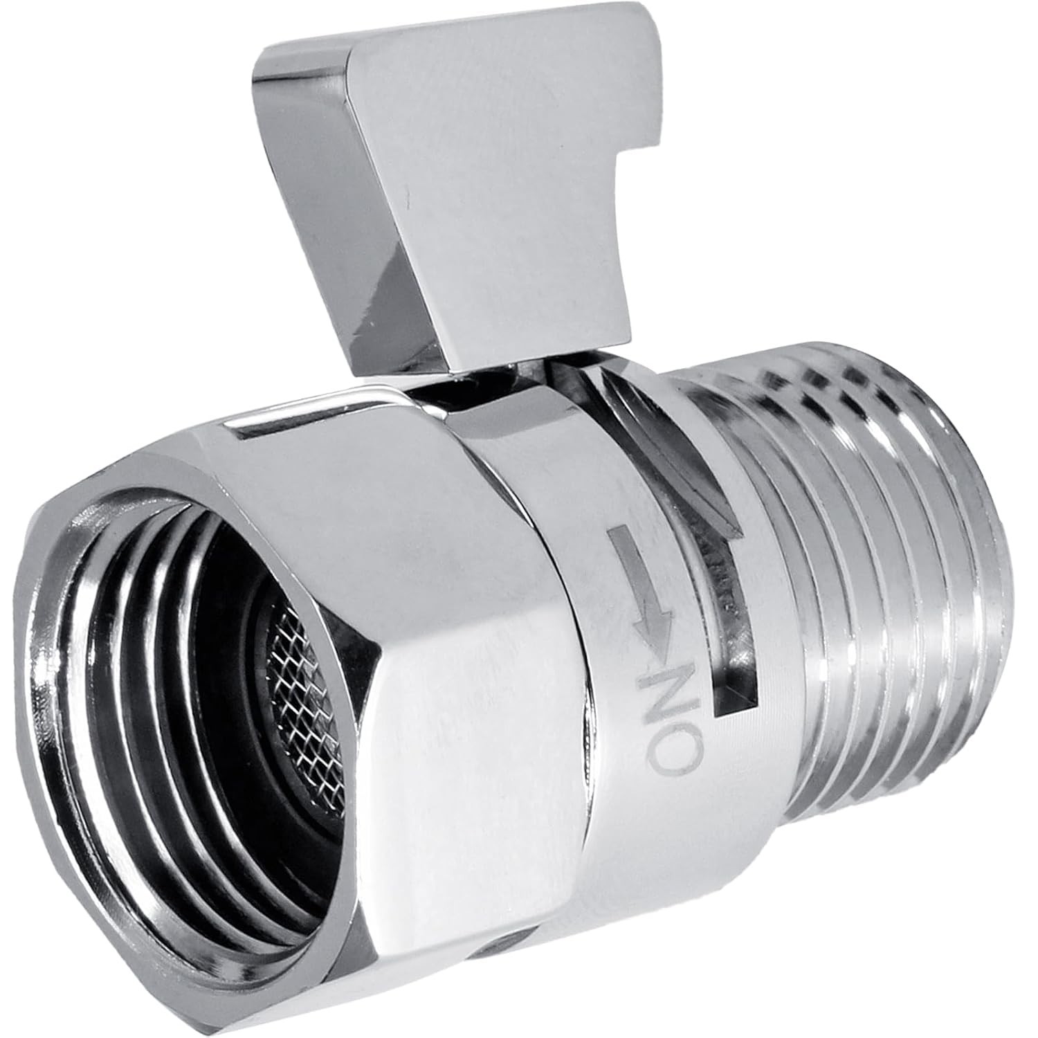 G1/2 Universal Chrome Handle Lever Shower Shut Off Valve Flow Control