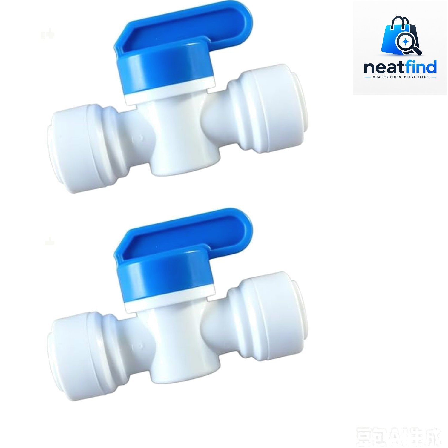 3/8″ Quick Connect Ball Valve, 2 Pack Food Grade Shut Off Valve for RO Water …