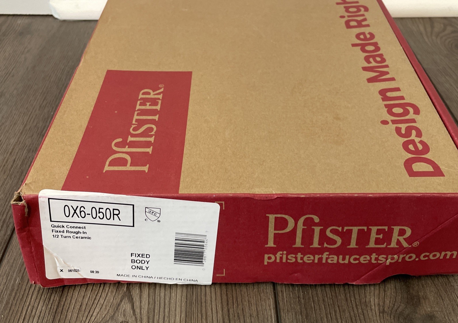 Pfister 0X6-050R 1/2 Inch Rough In Valve for Double Handle Roman Tub Faucets