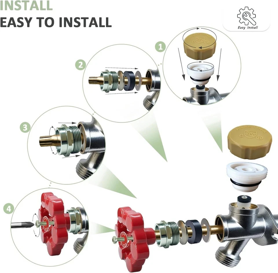 Outdoor Faucet Repair Kit Universal ASSE 1019-A Vacuum Breaker Outside Faucet