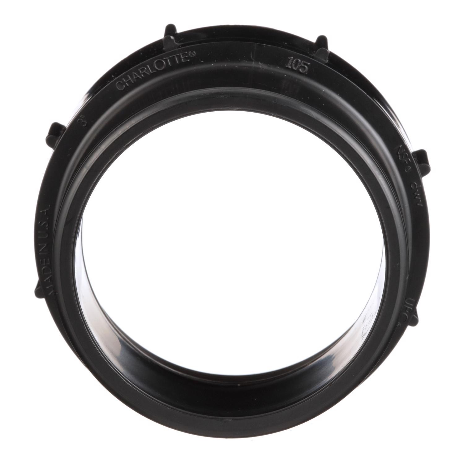 Charlotte Pipe ABS00105100 ABS Cleanout 3 Spigot x 3 FPT Dia. in.