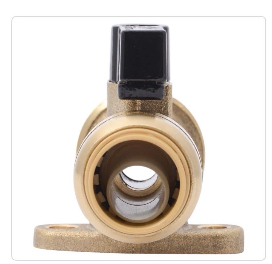 SharkBite 25559LF, 1/2” Push-Connect x 3/4” MHT Washing Machine Straight Valve