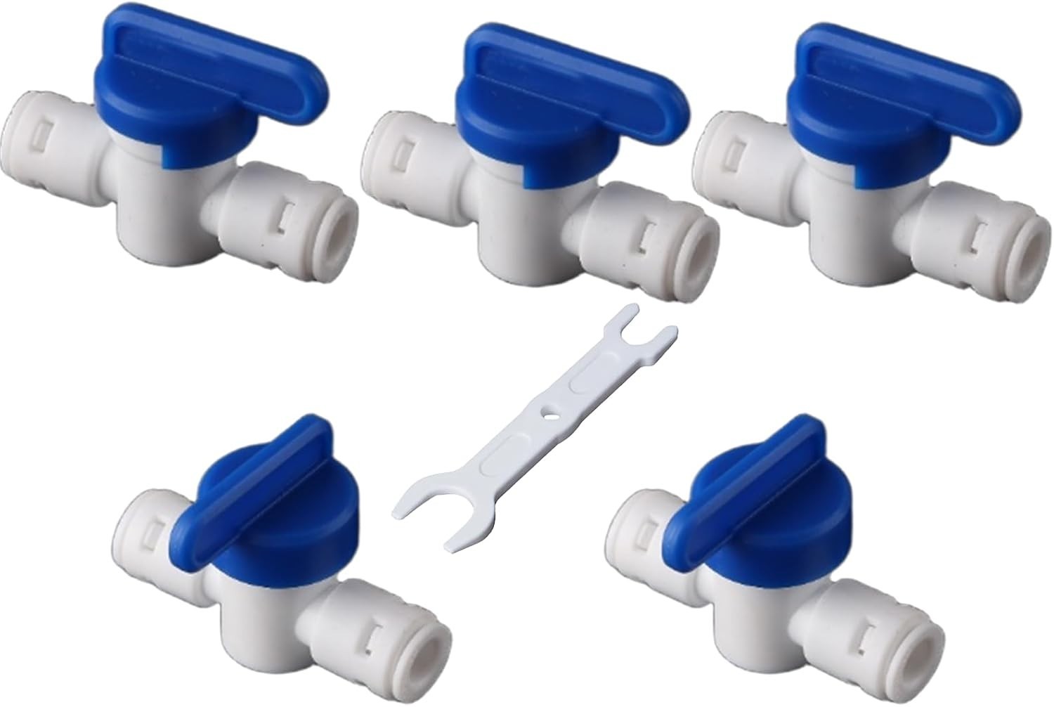 3/8″ Shut Off Ball Valve, Plastic Quick Connect Fittings for Water Purifier, …