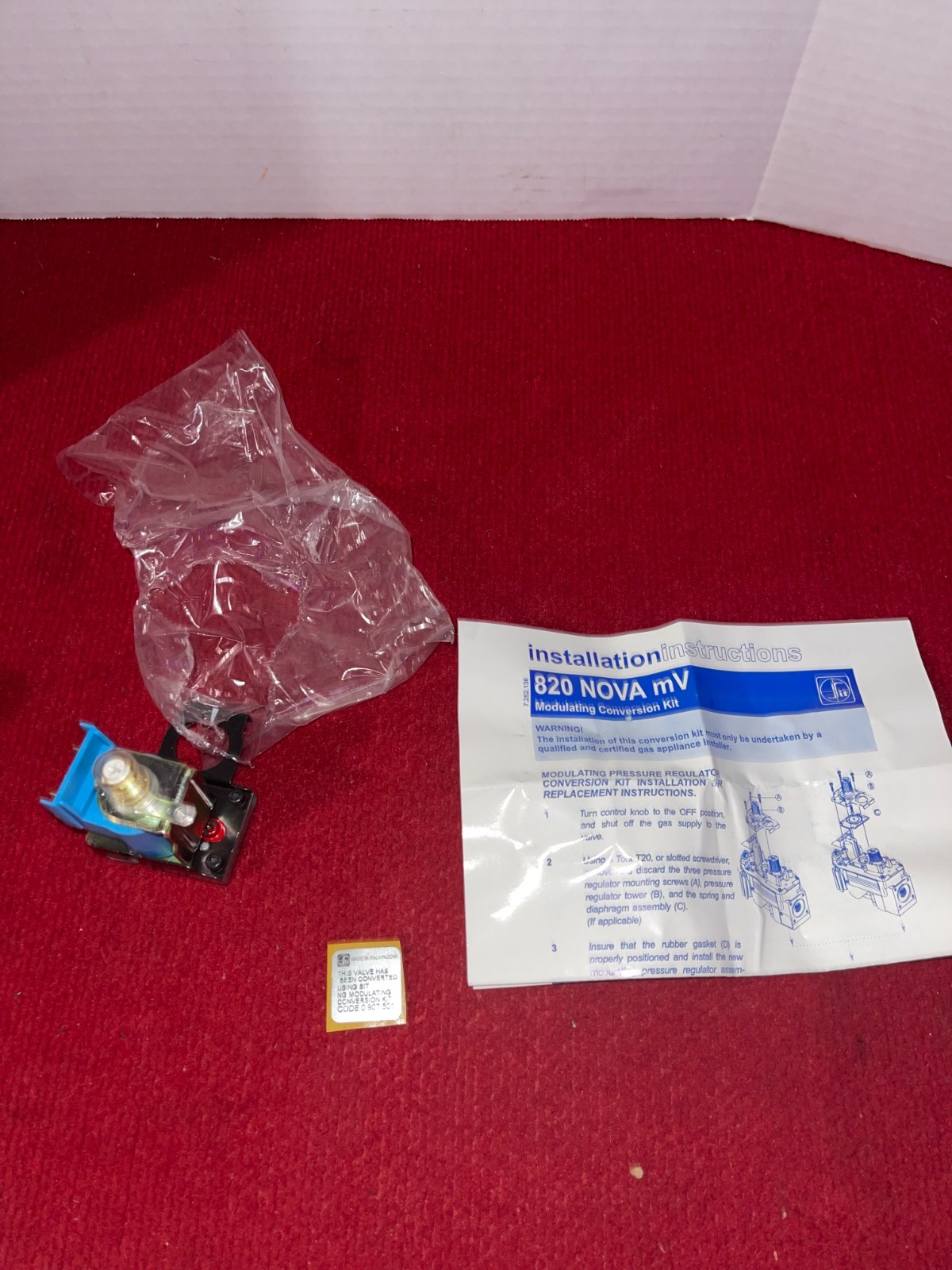Brand New 0.907.501 SIT NG NOVA 820 MV Gas Valves