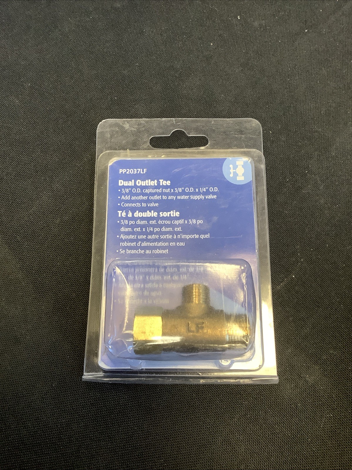 PlumbPak 3/8”x3/8”x1/4” Dual Outlet Tee. PP2037LF. @91.