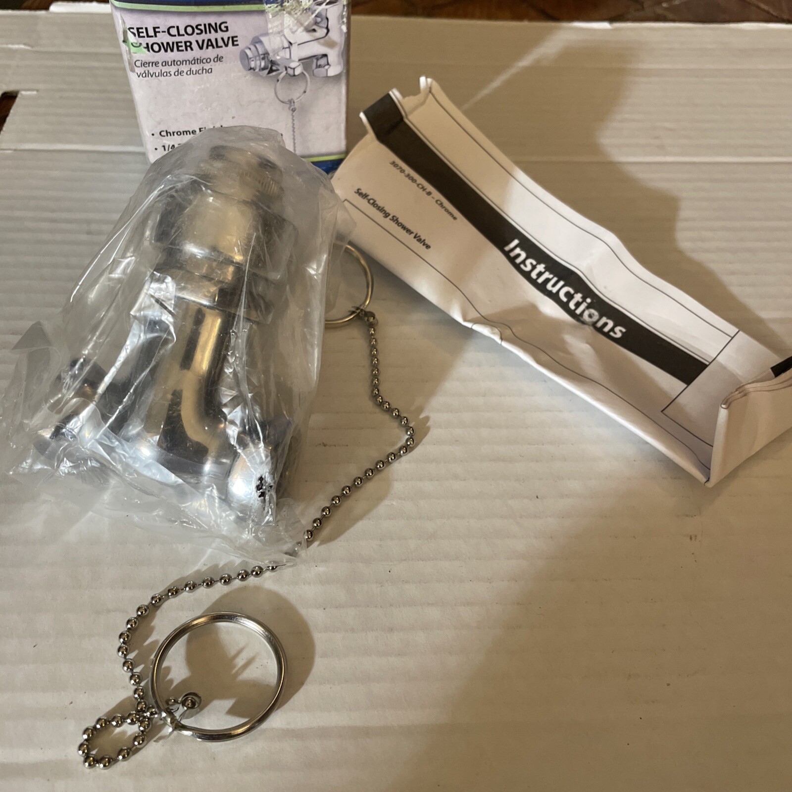 Homewerks 3070-300-CH-B Chrome Self Closing Outdoor Shower Valve 1/2 in.