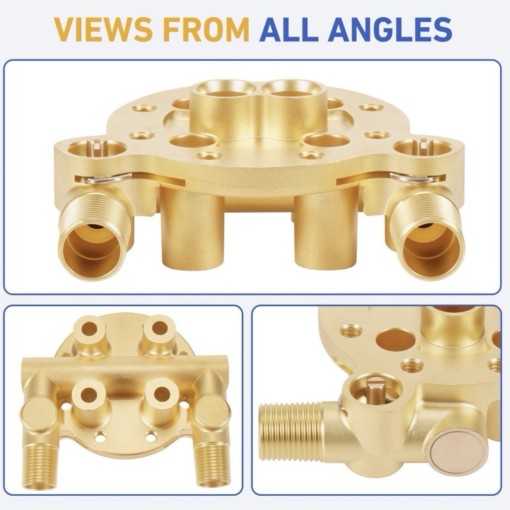 Brass Rough-In Valve Manifold Assembly 1/2 in IPS for Moen TS50100 TS50110