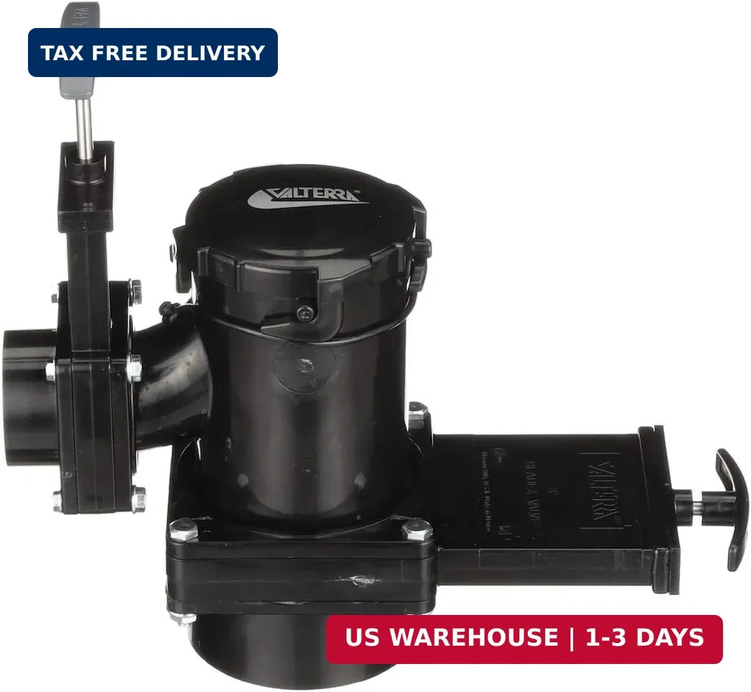 San Tee Double Rotating Valve, Mess-Free Waste Valve for RV’s, Campers