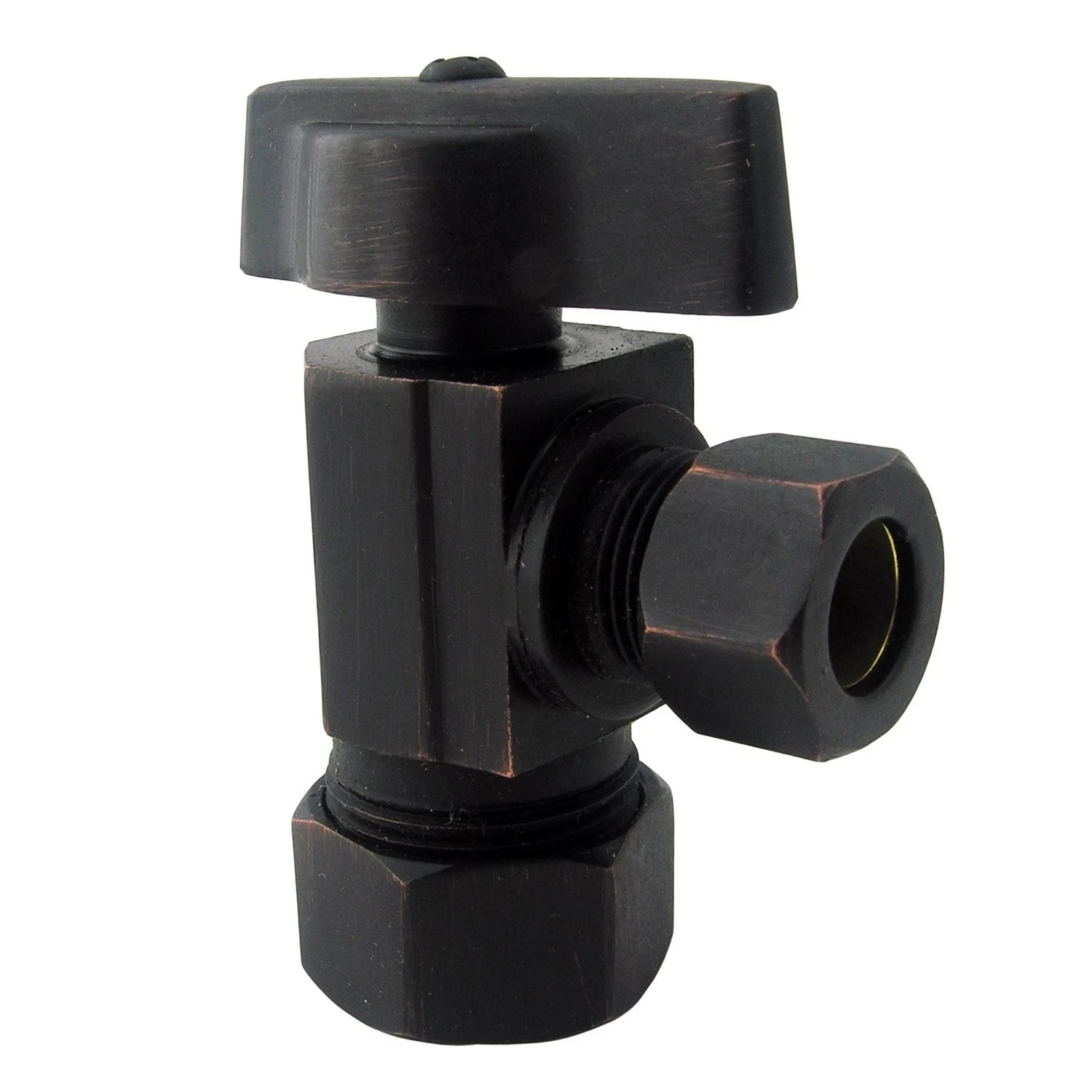 LASCO Angle Stop Quarter Turn Ball Valve 5/8-Inch OD Compression Inlet X